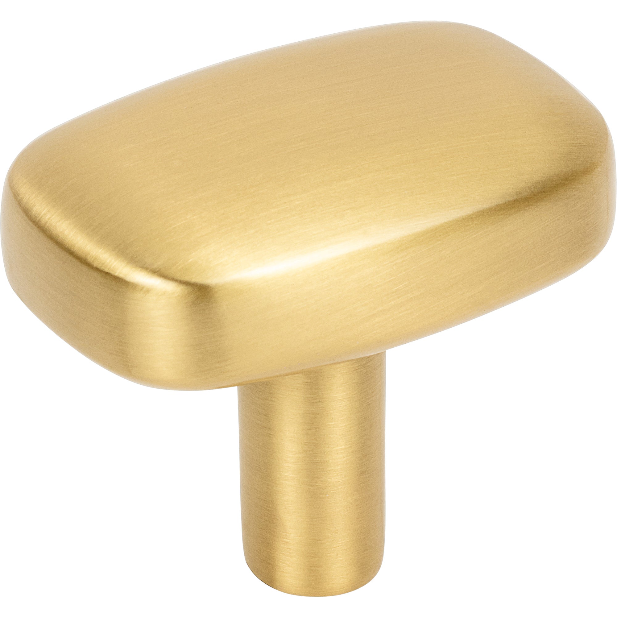 Jeffrey Alexander Loxley Rectangle Cabinet Knob Brushed Gold / 1-1/2"
