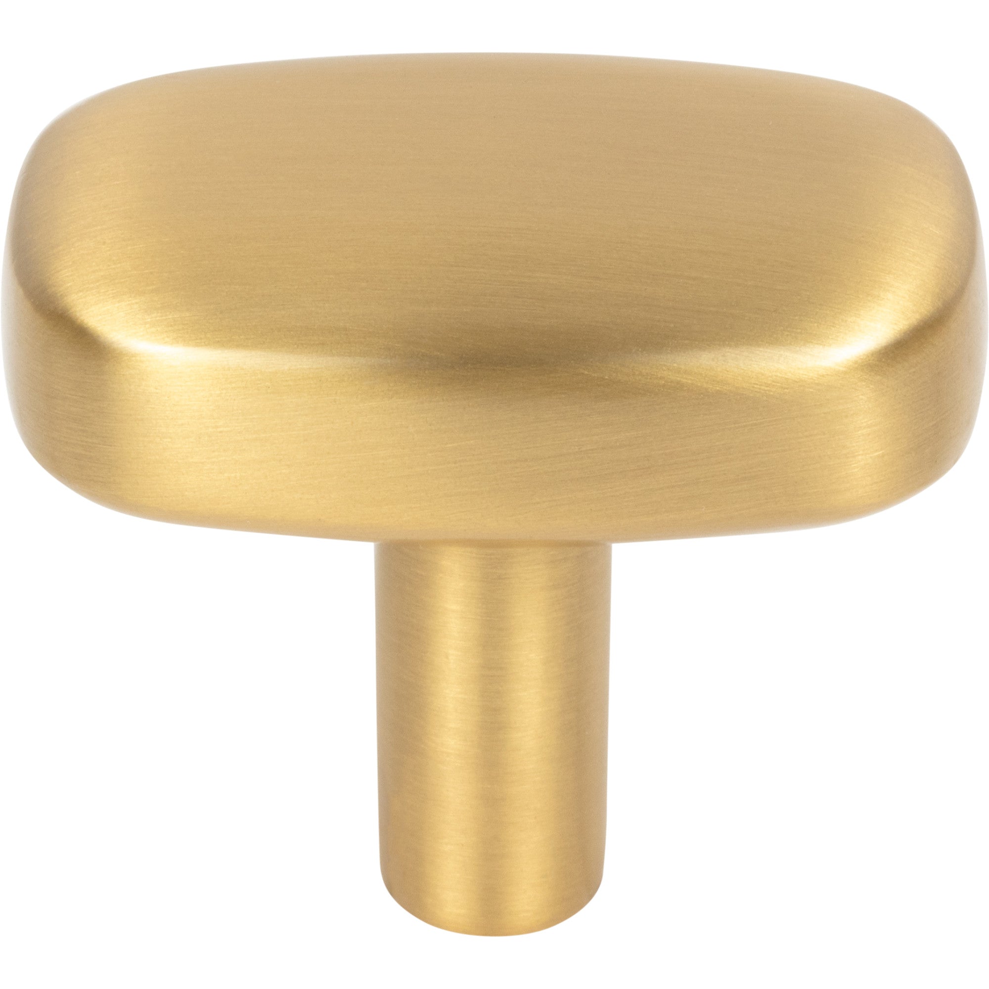 Jeffrey Alexander Loxley Rectangle Cabinet Knob Brushed Gold / 1-1/2"