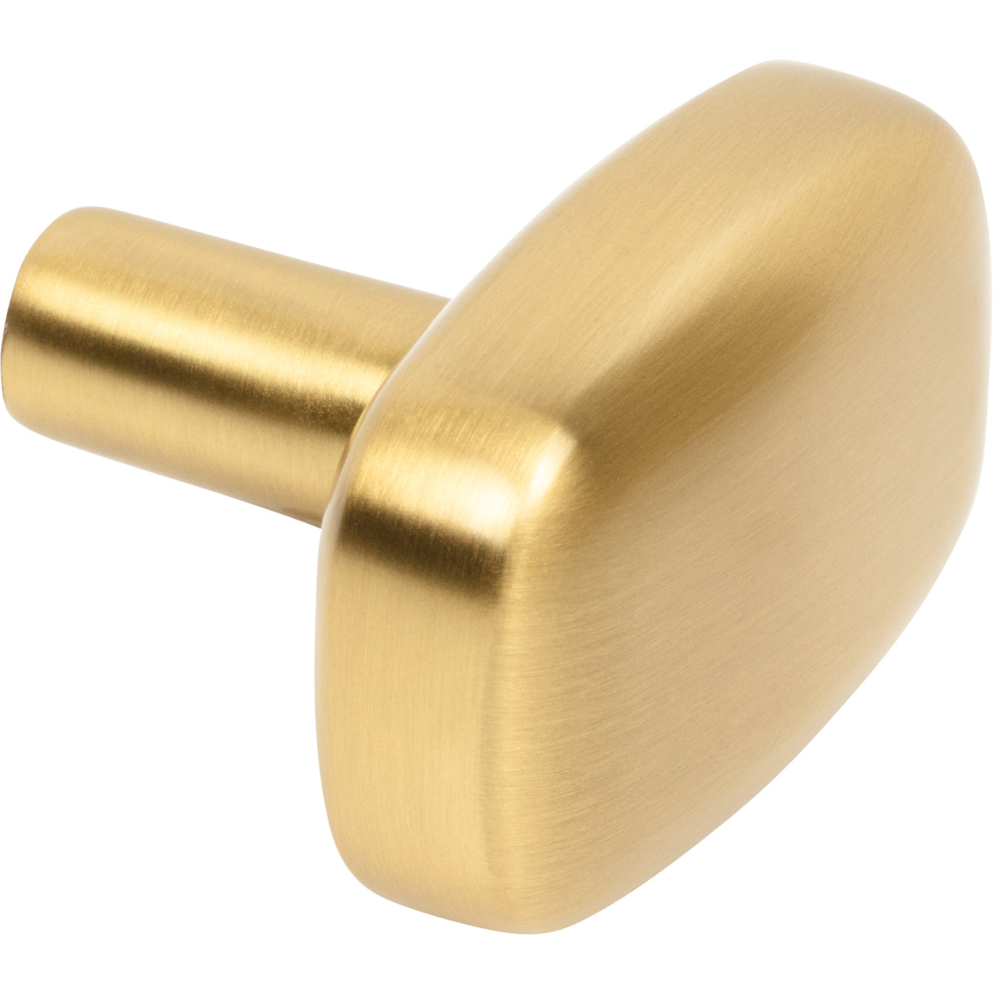 Jeffrey Alexander Loxley Rectangle Cabinet Knob Brushed Gold / 1-1/2"