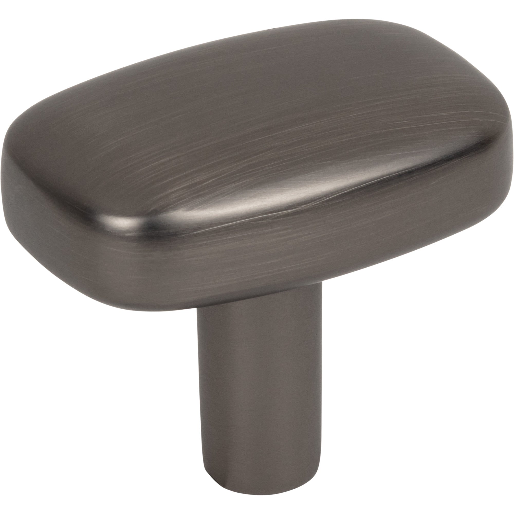 Jeffrey Alexander Loxley Rectangle Cabinet Knob Brushed Pewter / 1-1/2"