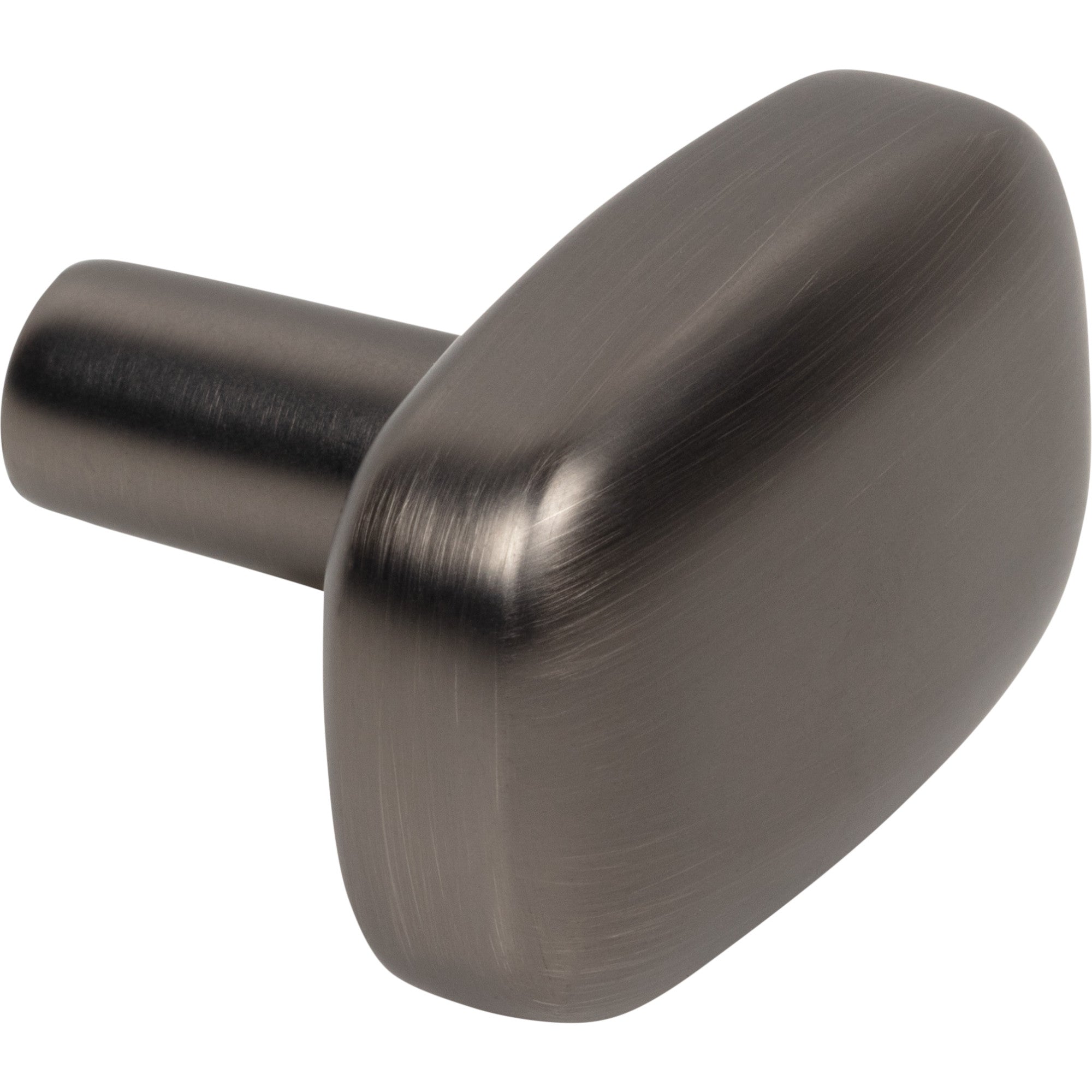Jeffrey Alexander Loxley Rectangle Cabinet Knob Brushed Pewter / 1-1/2"