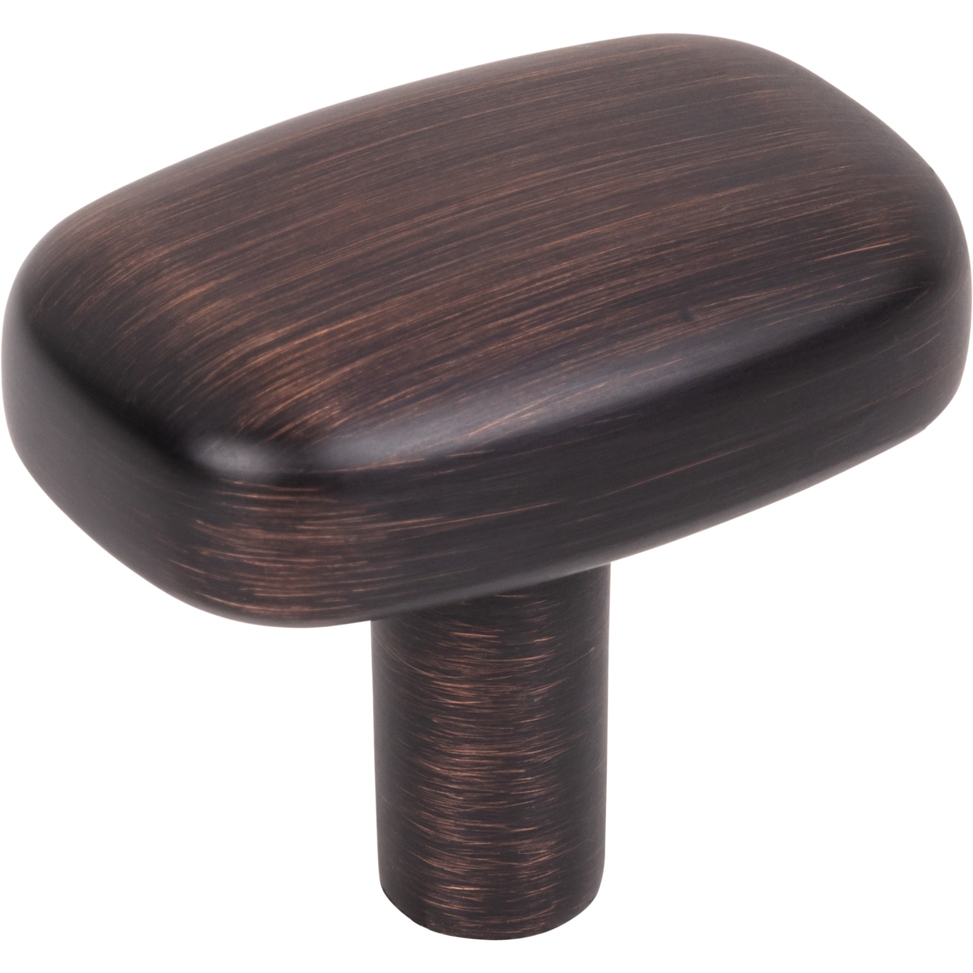 Jeffrey Alexander Loxley Rectangle Cabinet Knob Brushed Oil Rubbed Bronze / 1-1/2"