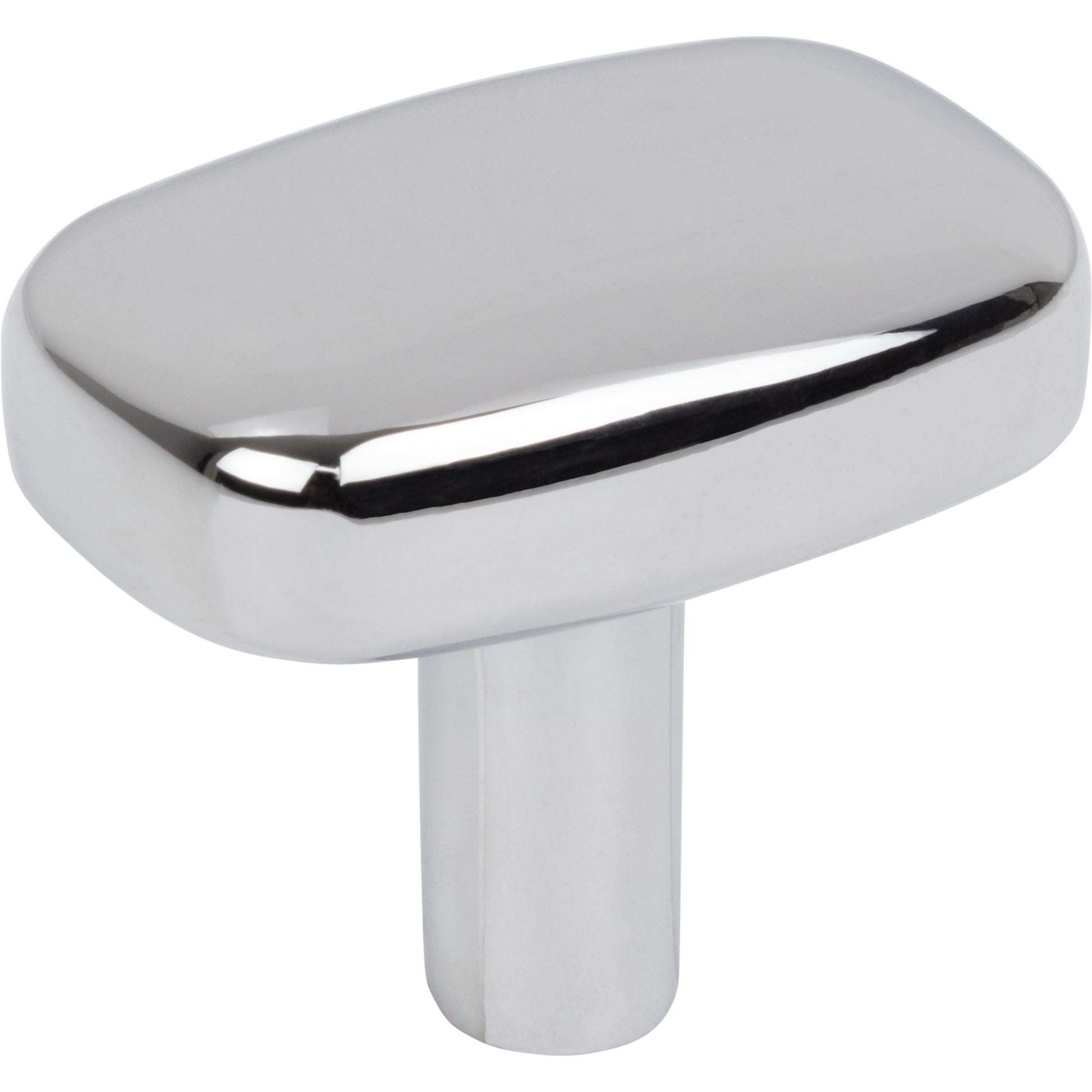 Jeffrey Alexander Loxley Rectangle Cabinet Knob Polished Chrome / 1-1/2"