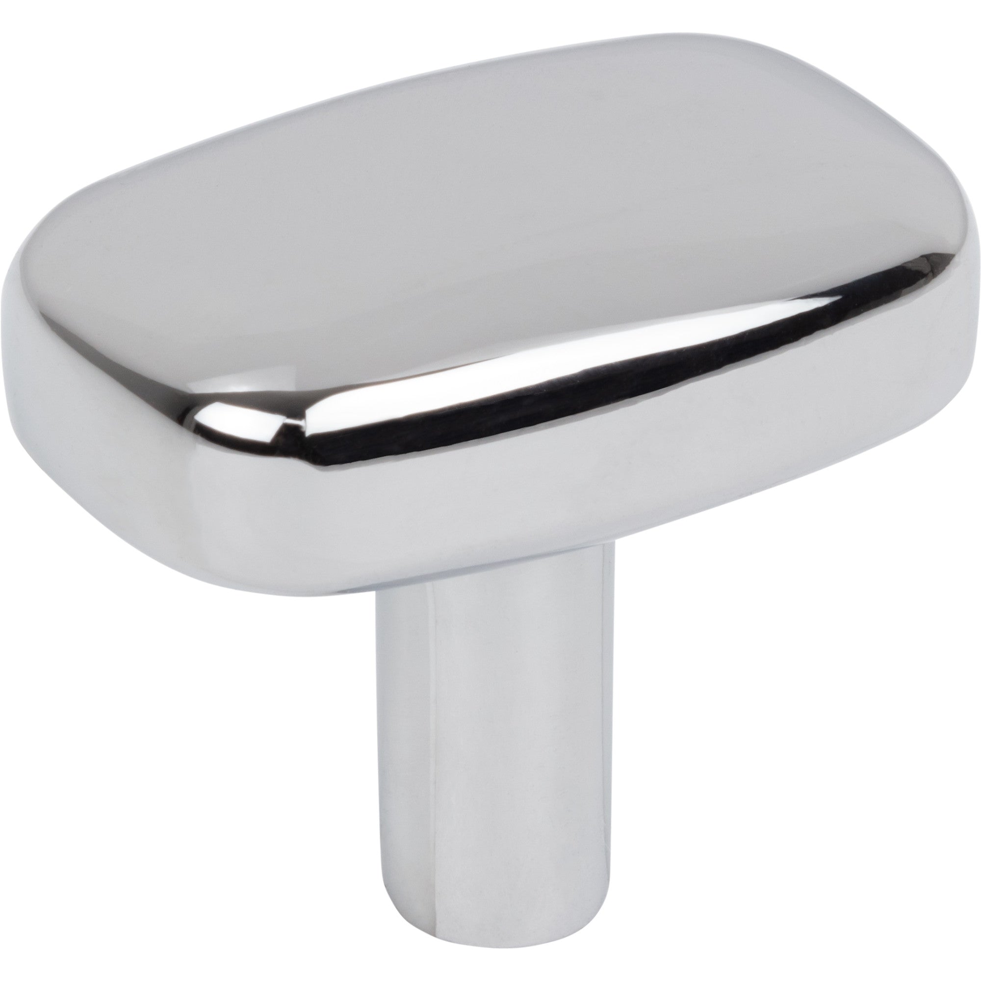 Jeffrey Alexander Loxley Rectangle Cabinet Knob Polished Chrome / 1-1/2"