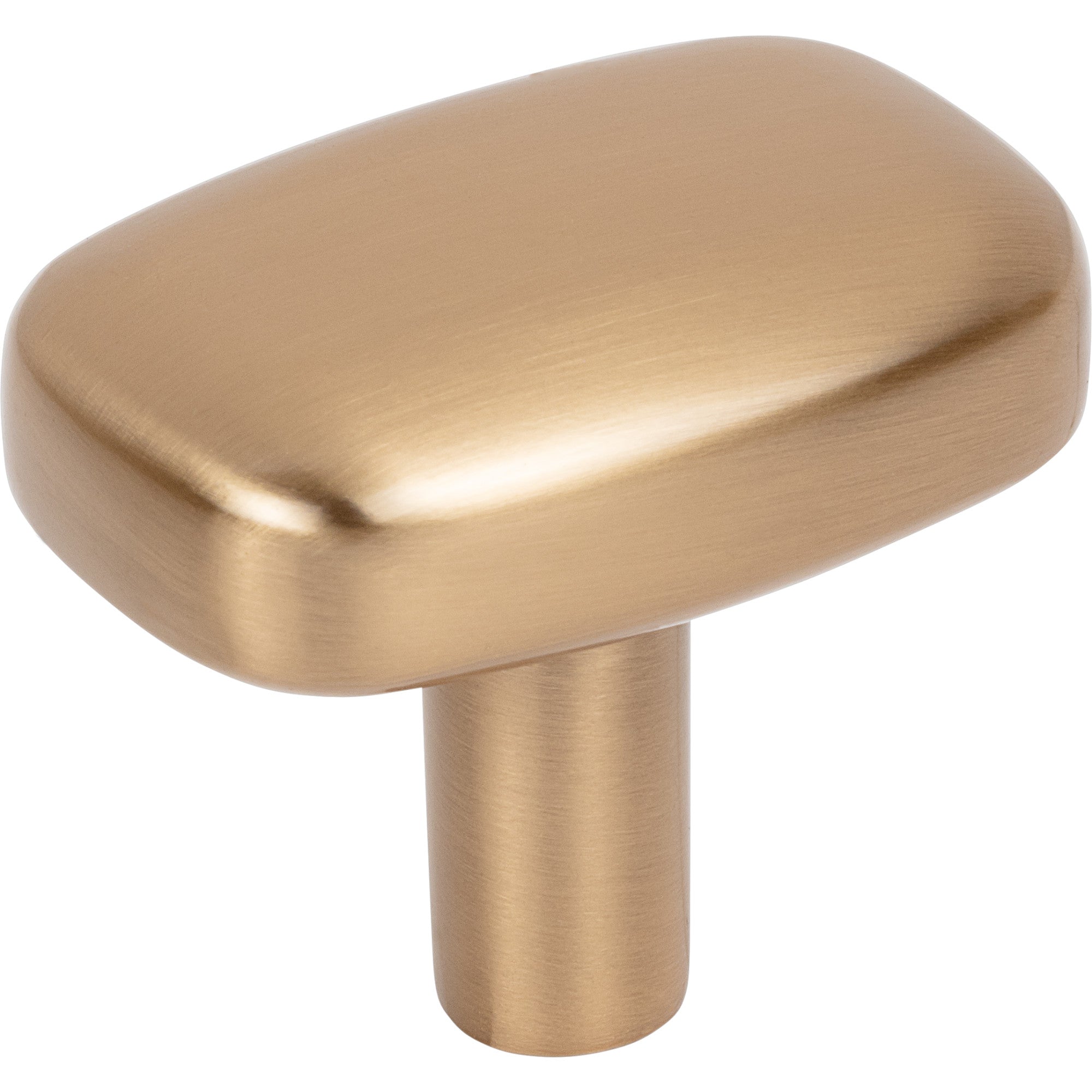 Jeffrey Alexander Loxley Rectangle Cabinet Knob Satin Bronze / 1-1/2"