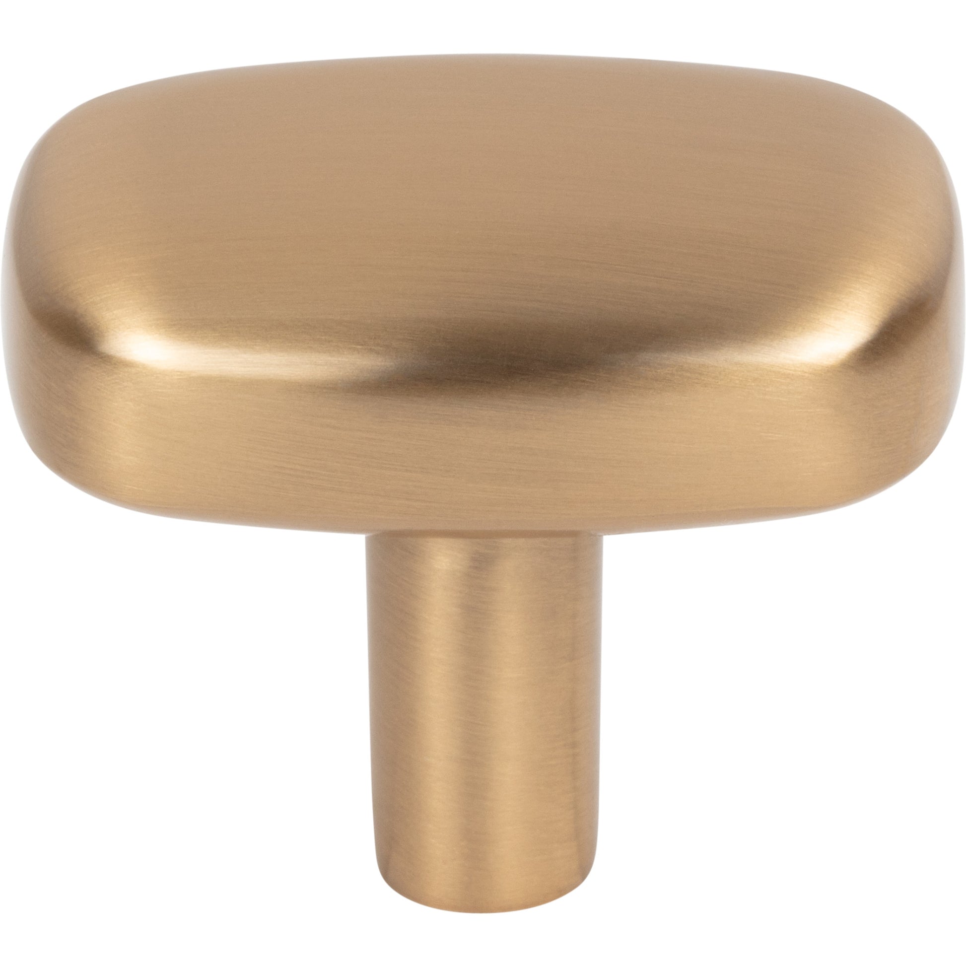 Jeffrey Alexander Loxley Rectangle Cabinet Knob Satin Bronze / 1-1/2"
