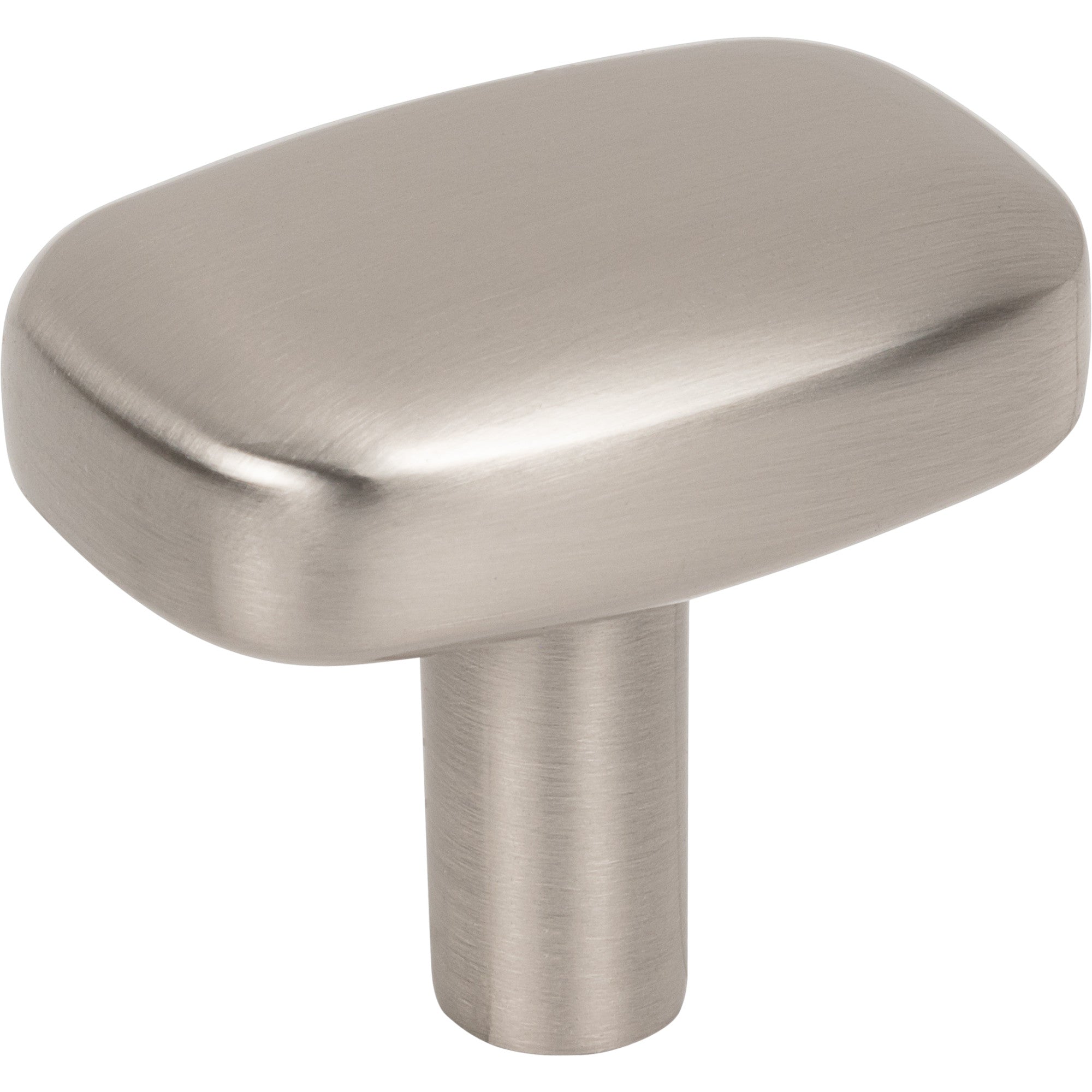 Jeffrey Alexander Loxley Rectangle Cabinet Knob Satin Nickel / 1-1/2"