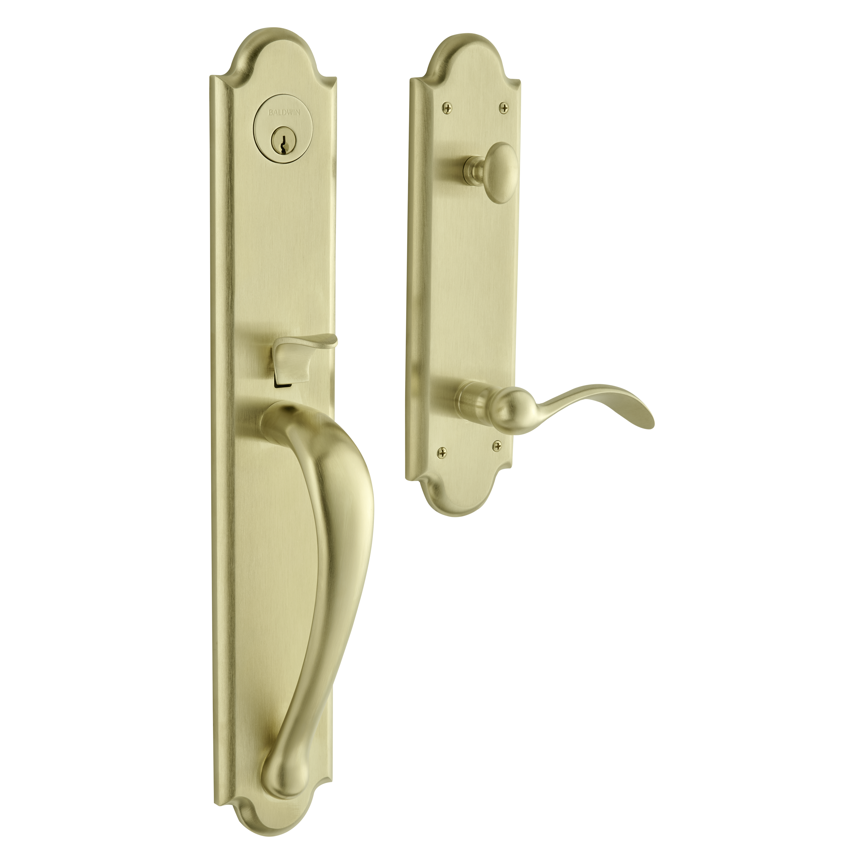 Baldwin Boulder Full Single Cylinder Handleset with 5452V Beavertail Lever