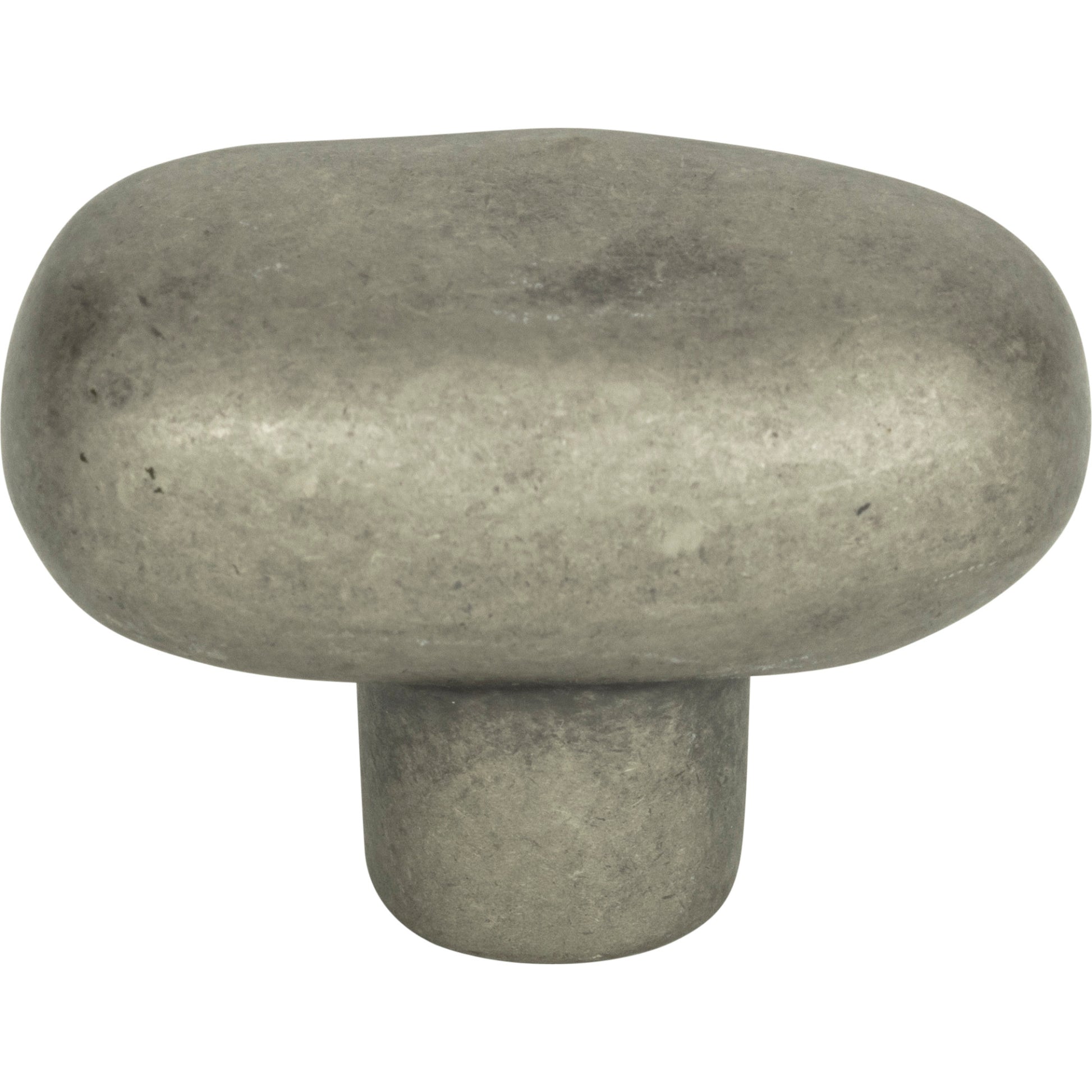 Distressed Oval Knob by Atlas Pewter