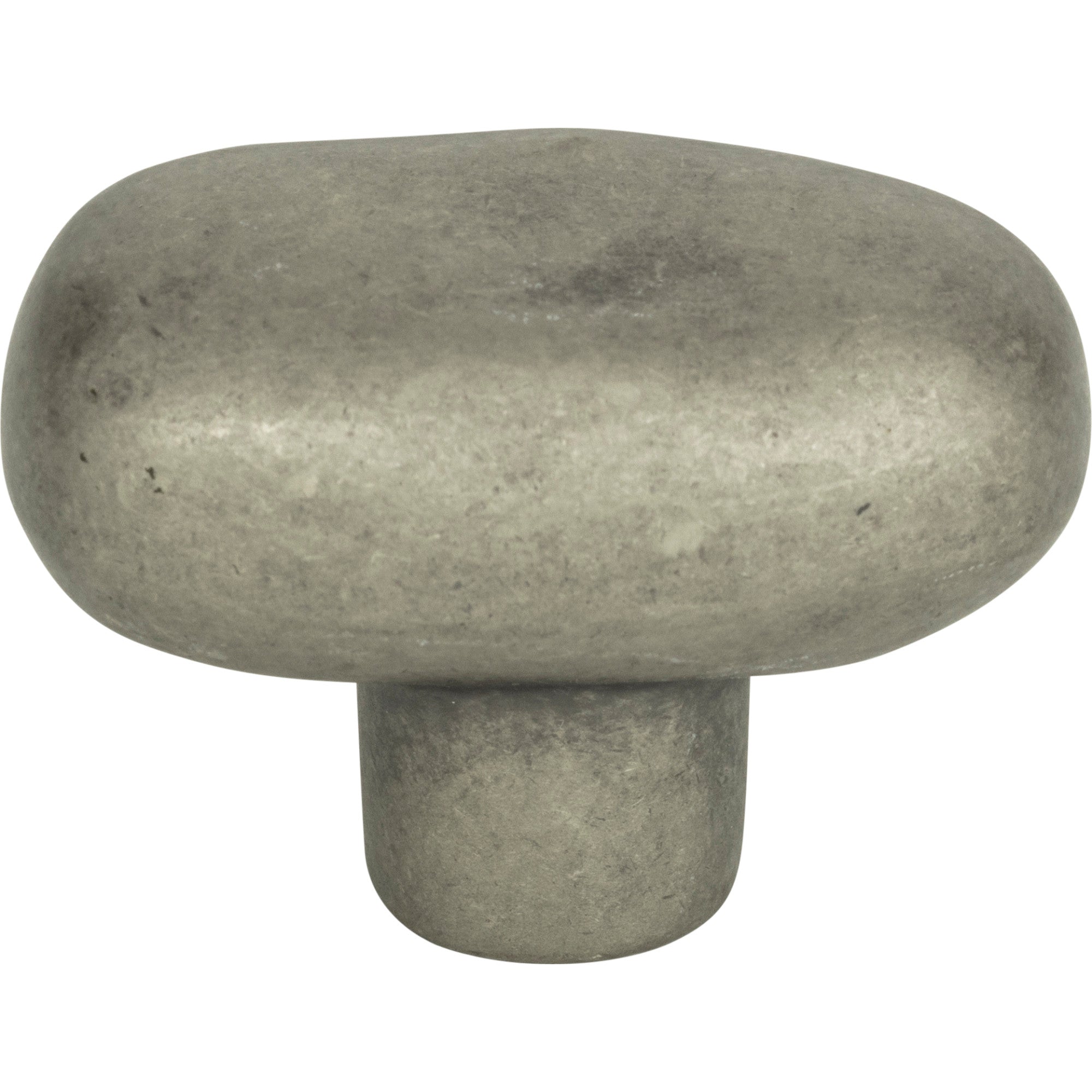 Distressed Oval Knob by Atlas Pewter