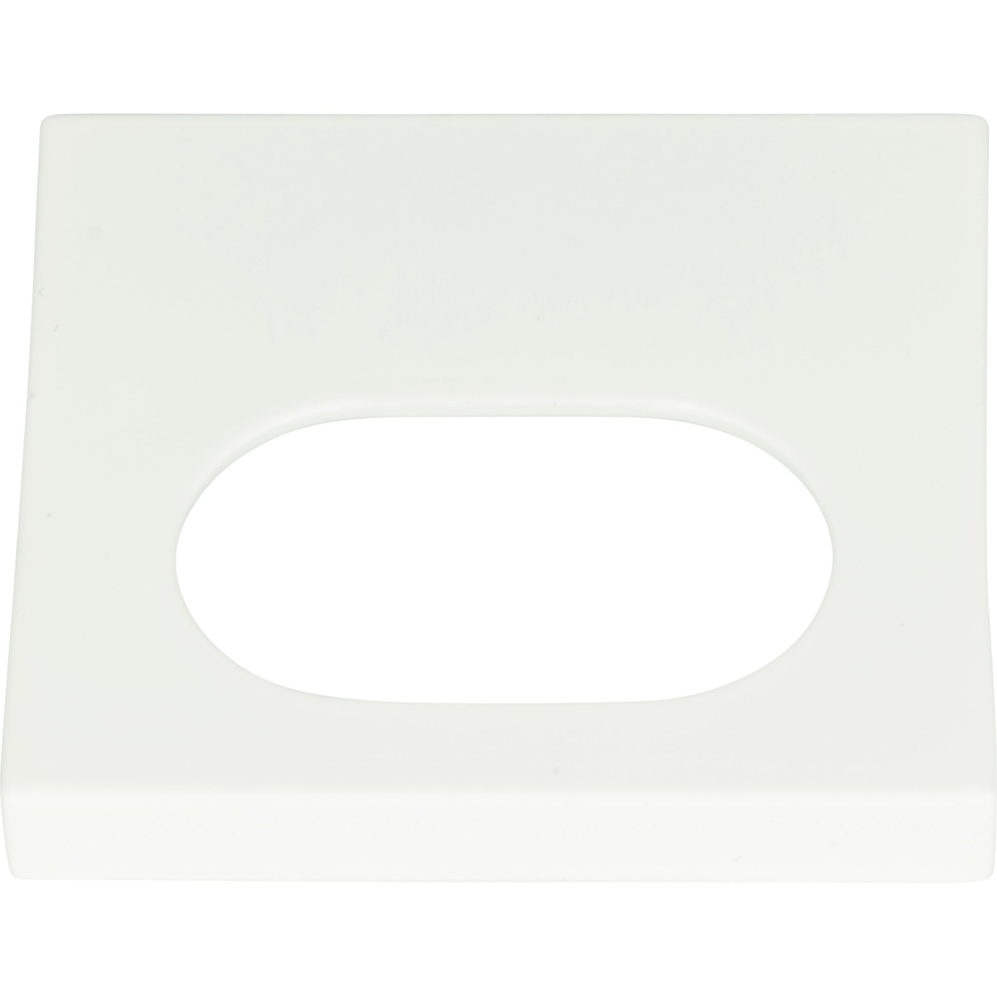 Modern Square Edge Tab Pull by Atlas 1-1/4" / HIGH WHITE GLOSS