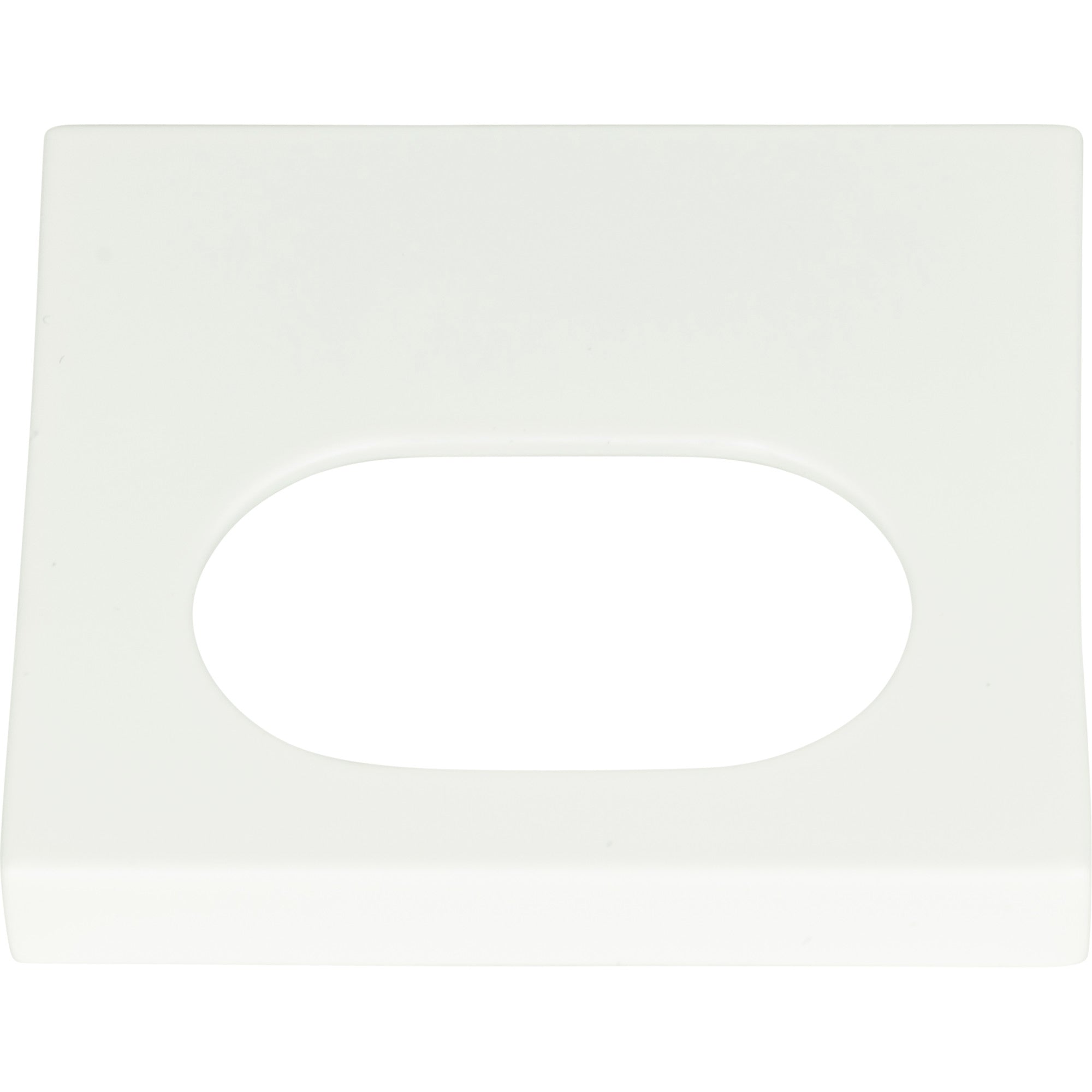 Modern Square Edge Tab Pull by Atlas 1-1/4" / HIGH WHITE GLOSS