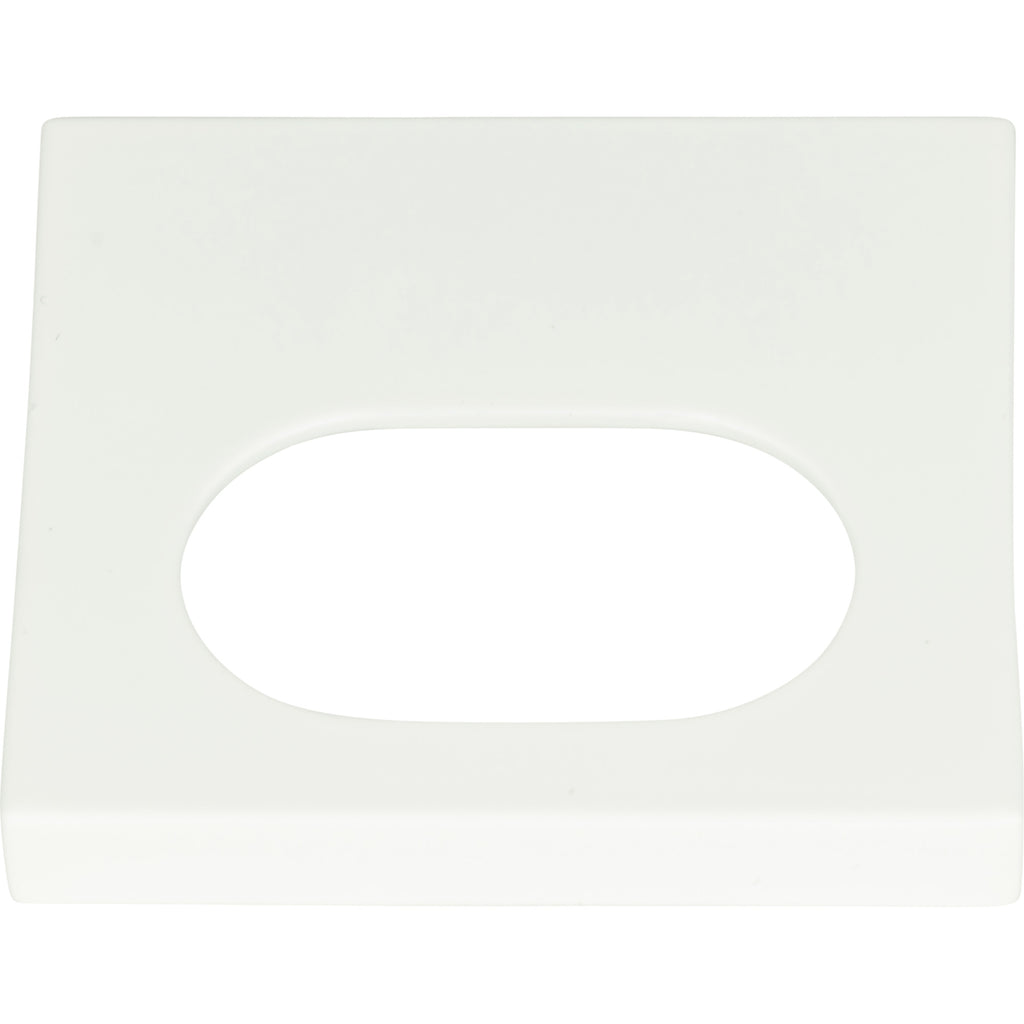 Modern Square Edge Tab Pull by Atlas 1-1/4" / HIGH WHITE GLOSS