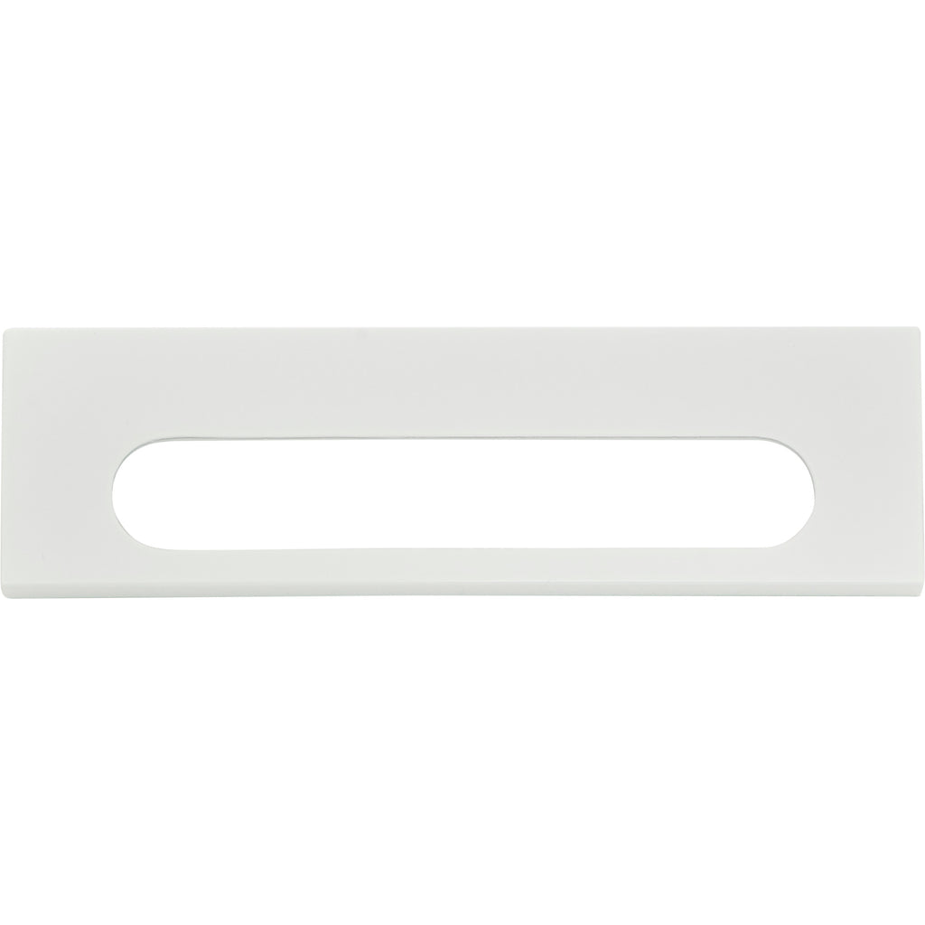 Modern Square Edge Tab Pull by Atlas 5-1/16" / HIGH WHITE GLOSS