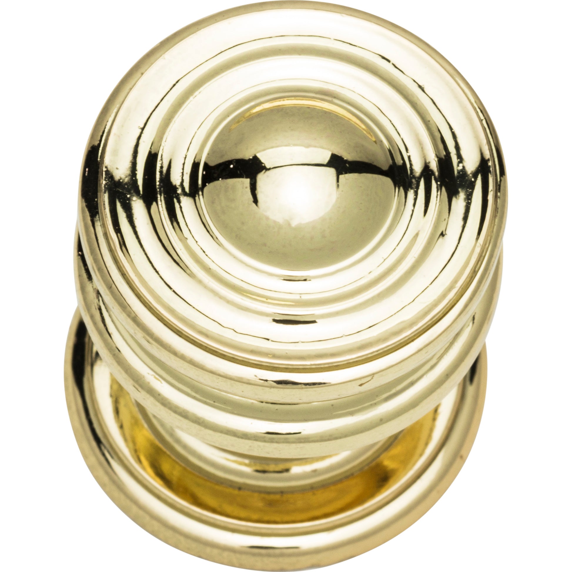 Campaign Round Knob by Atlas Polished Brass