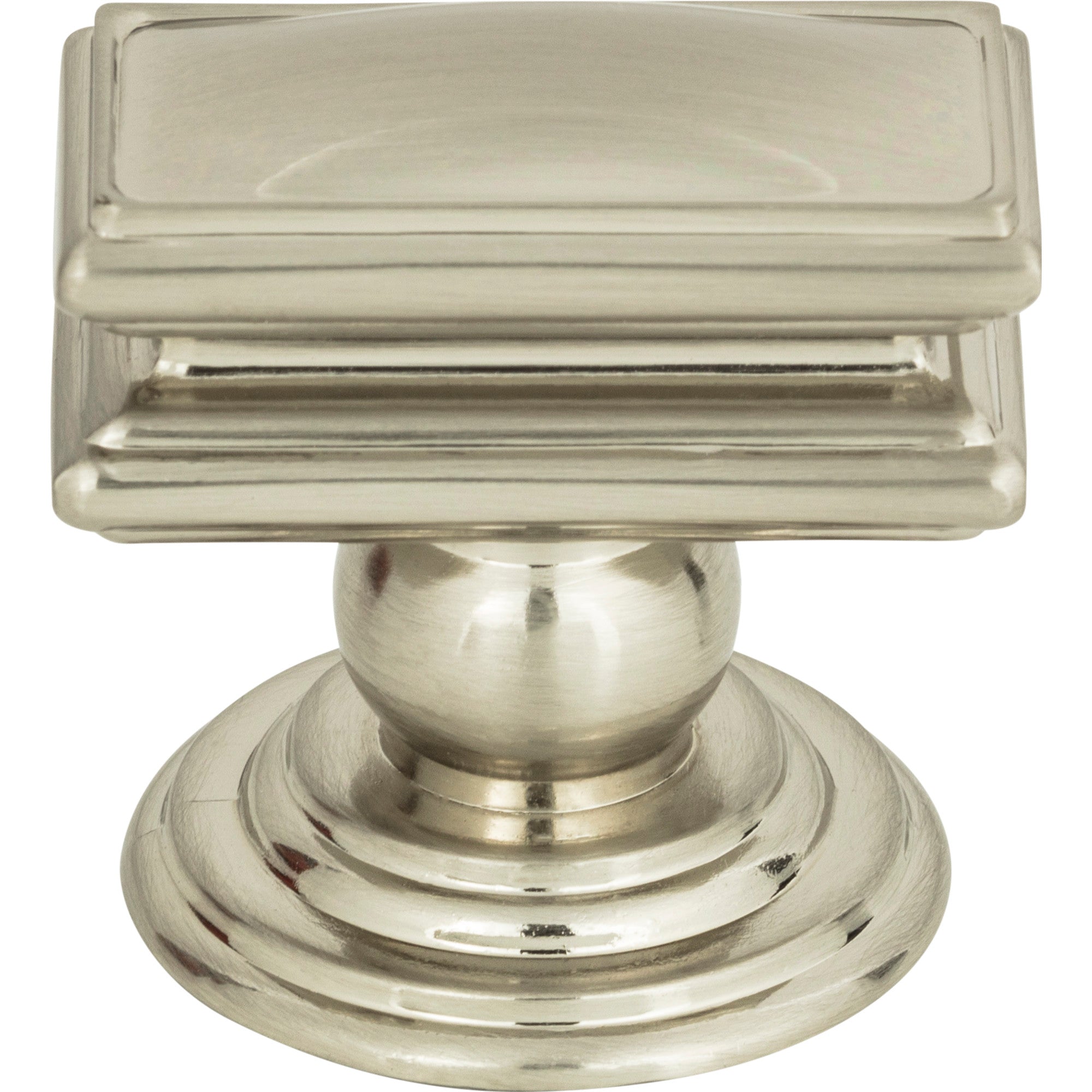 Campaign Rectangle Knob by Atlas Brushed Nickel