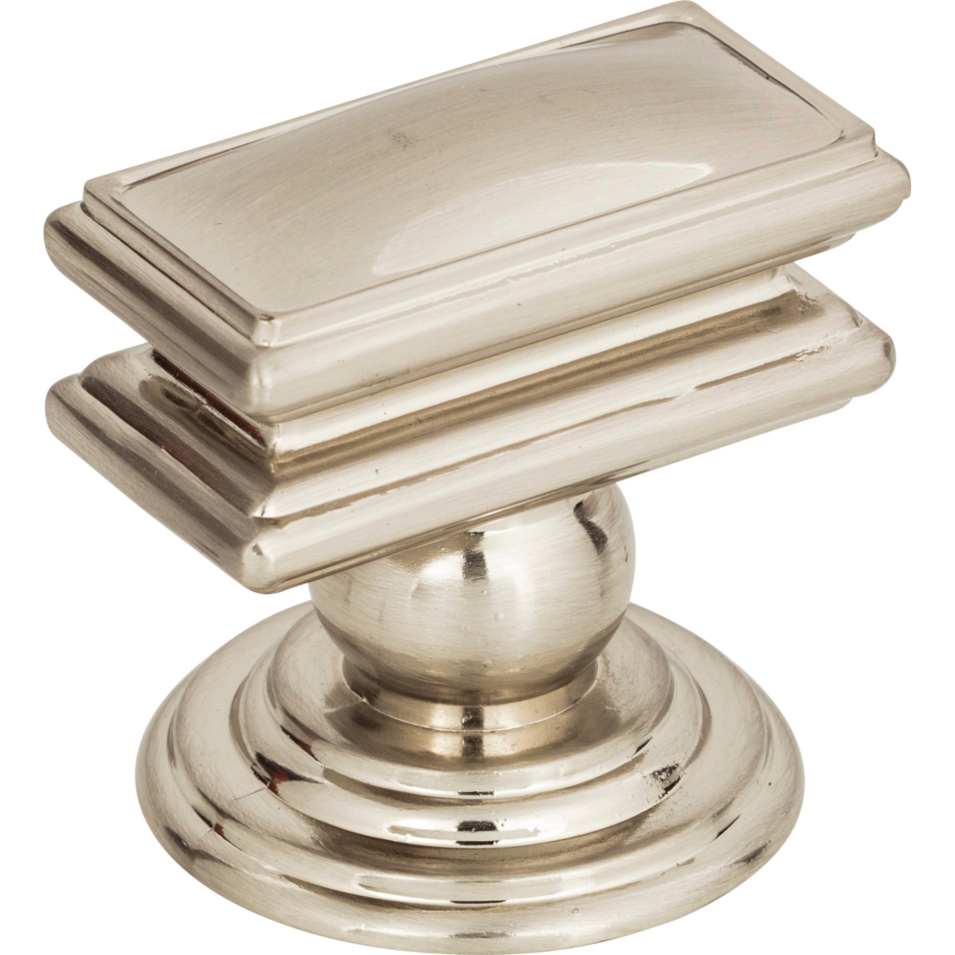 Campaign Rectangle Knob by Atlas Brushed Nickel