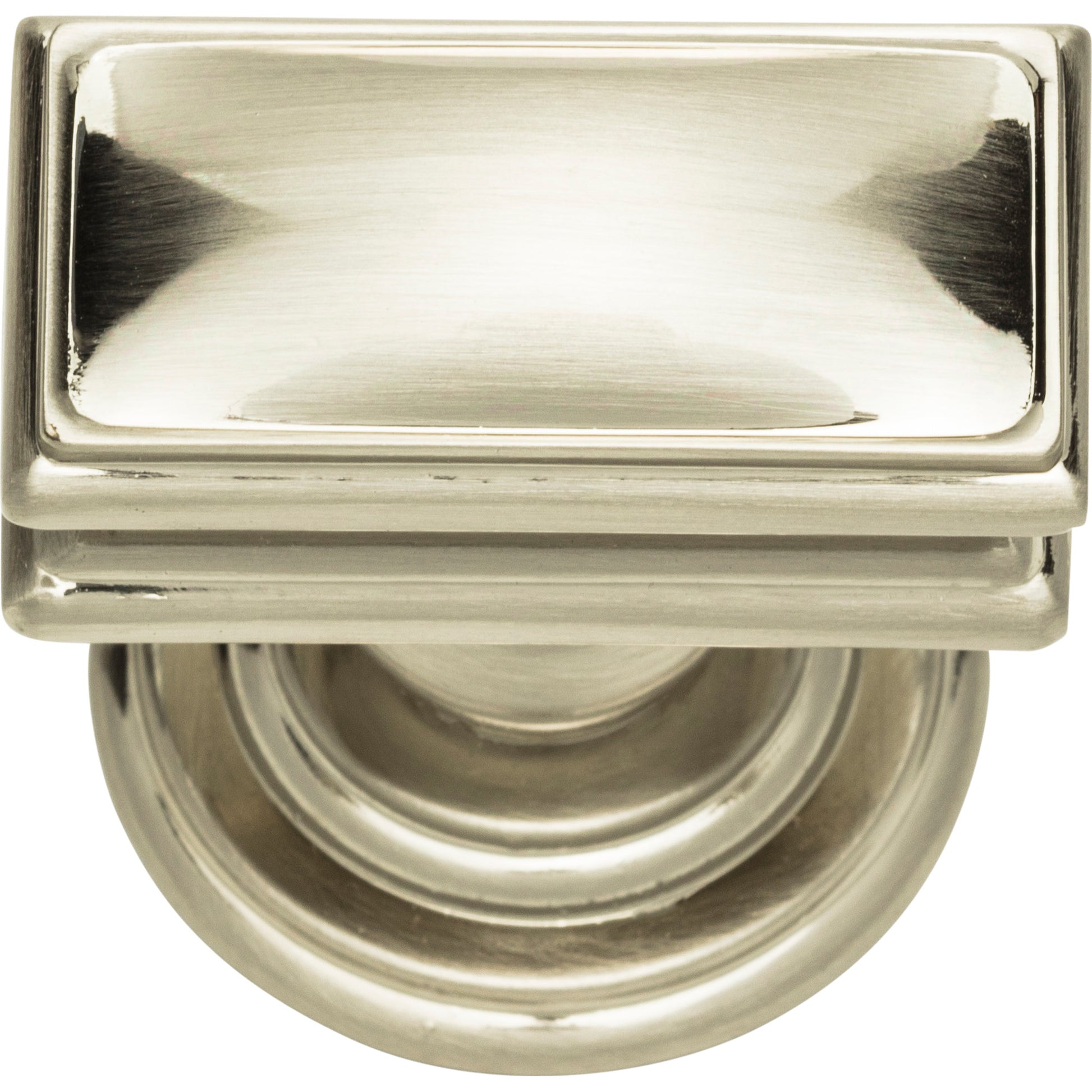 Campaign Rectangle Knob by Atlas Brushed Nickel