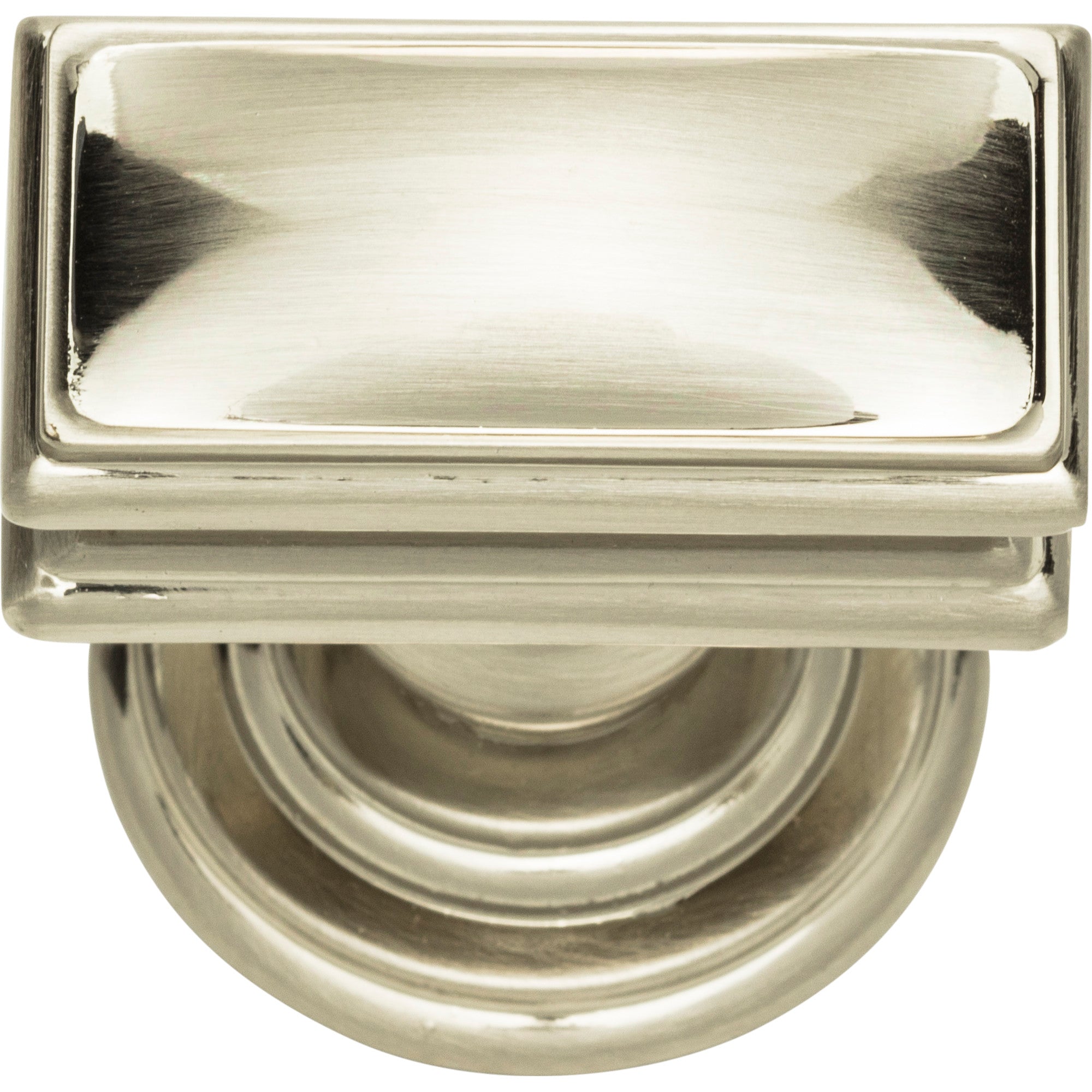 Campaign Rectangle Knob by Atlas Brushed Nickel