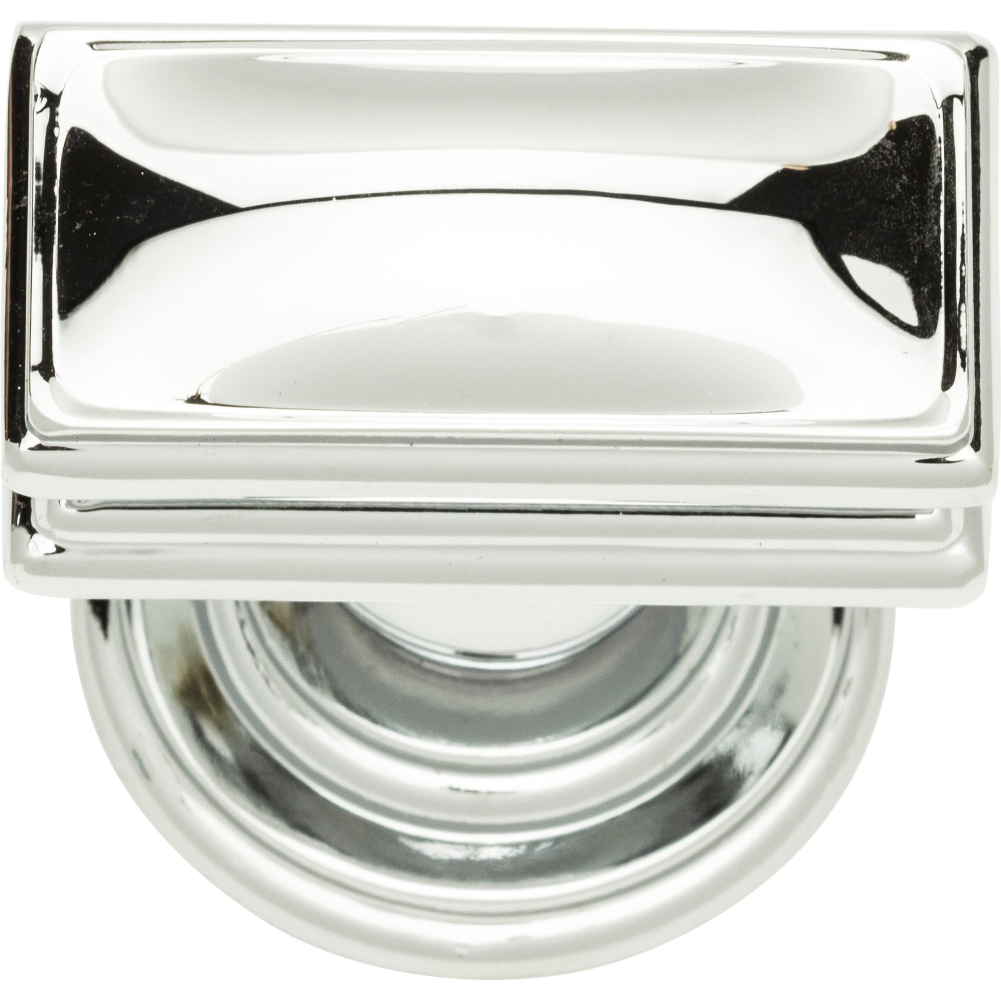 Campaign Rectangle Knob by Atlas Polished Chrome