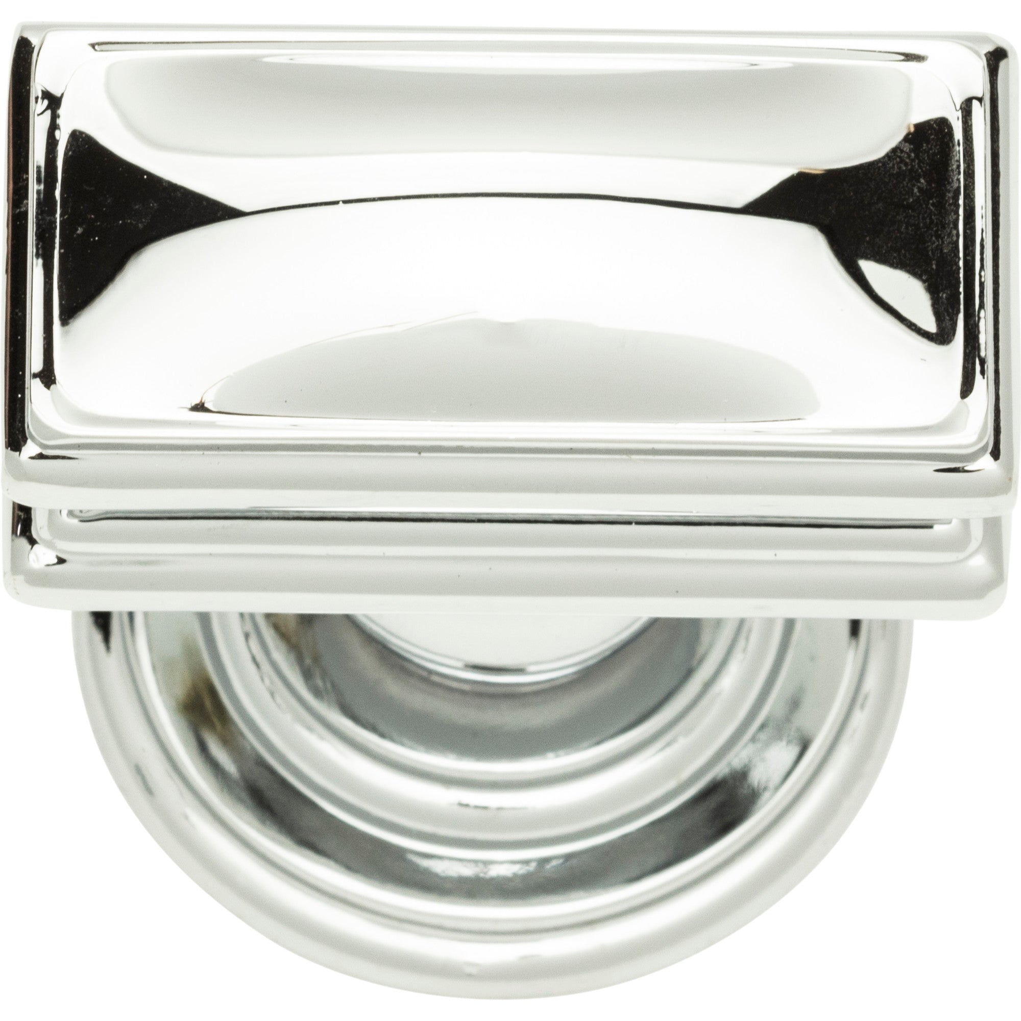 Campaign Rectangle Knob by Atlas Polished Chrome