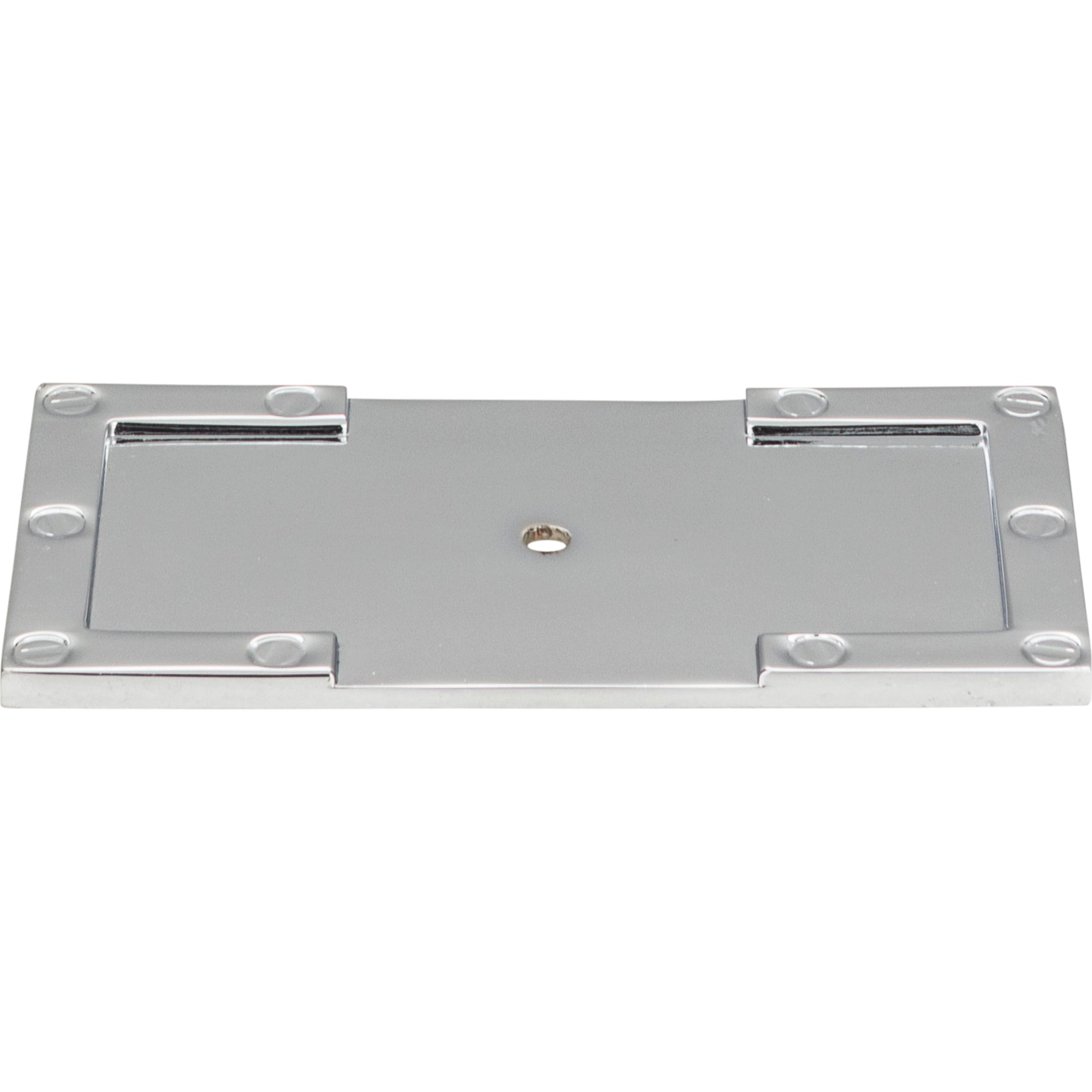 Campaign L-Bracket Knob Backplate by Atlas Polished Chrome