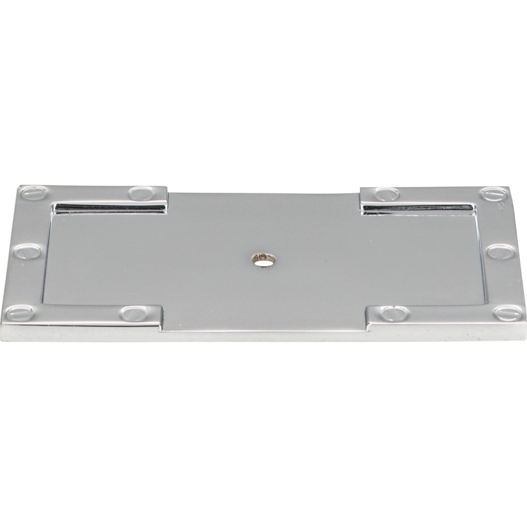 Campaign L-Bracket Knob Backplate by Atlas Polished Chrome