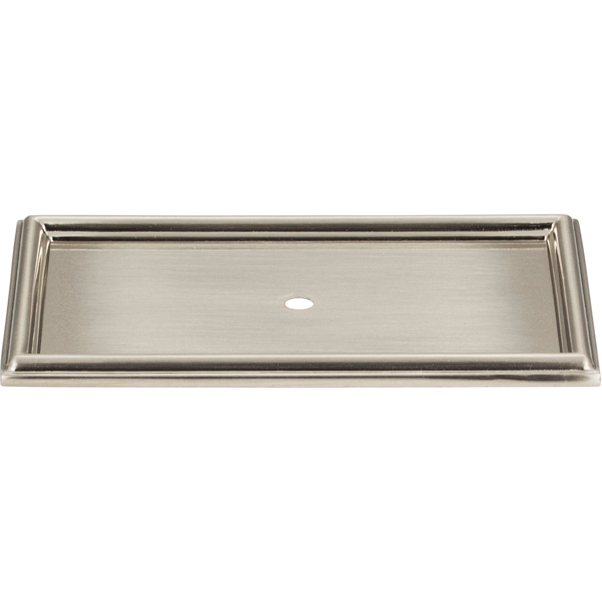 Campaign Rope Knob Backplate by Atlas Brushed Nickel