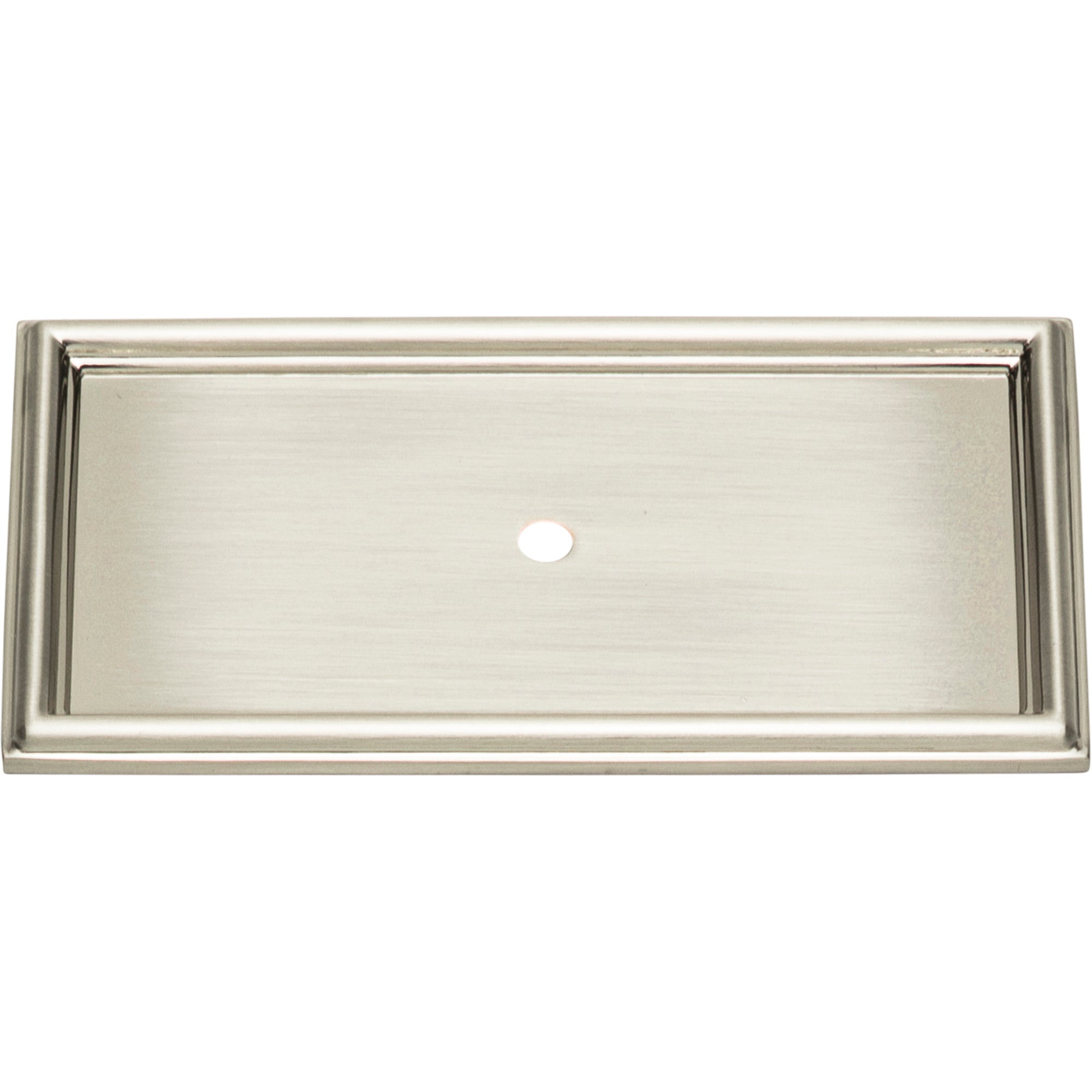 Campaign Rope Knob Backplate by Atlas Brushed Nickel