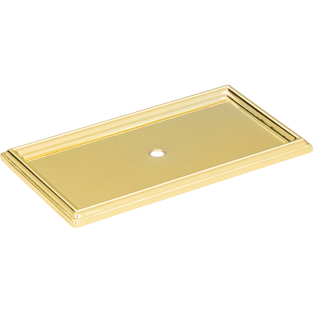 Campaign Rope Knob Backplate by Atlas Polished Brass