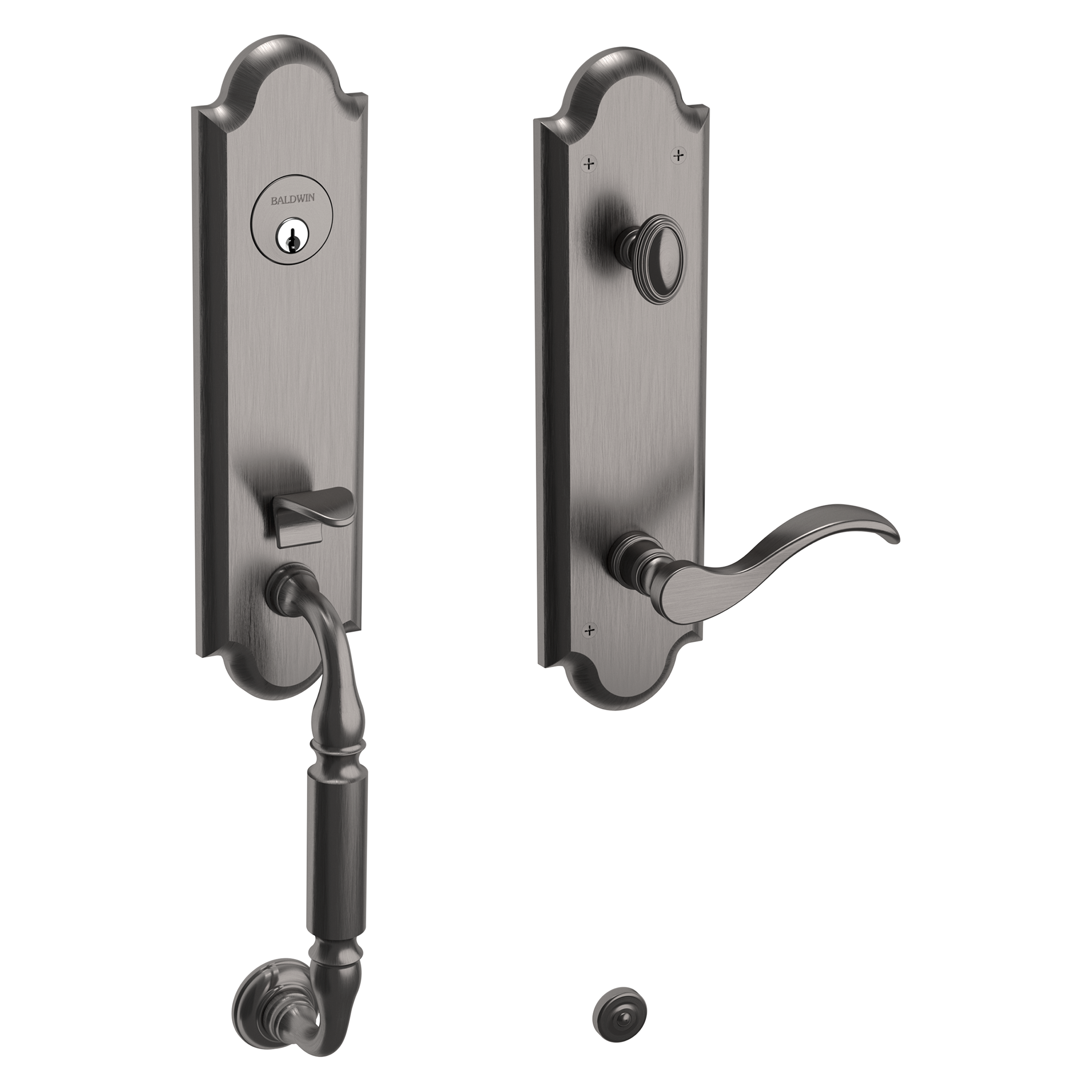 Baldwin Manchester Single Cylinder Handleset with 5455V Wave Lever