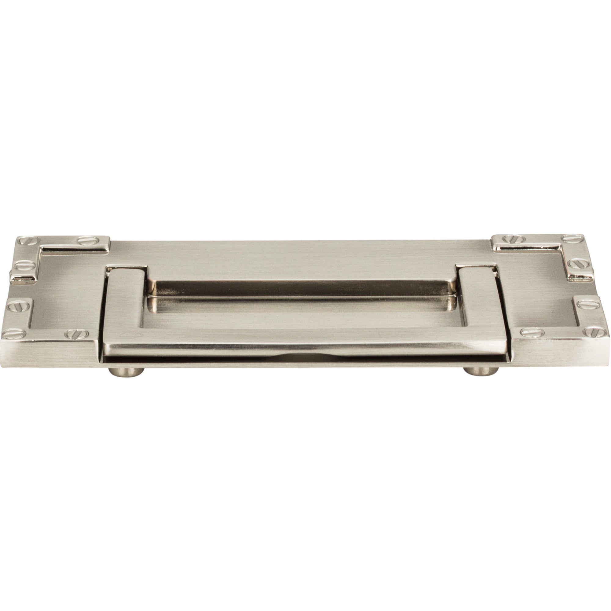 Campaign L-Bracket Drop Pull by Atlas Brushed Nickel