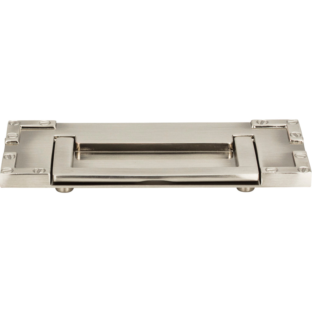 Campaign L-Bracket Drop Pull by Atlas Brushed Nickel