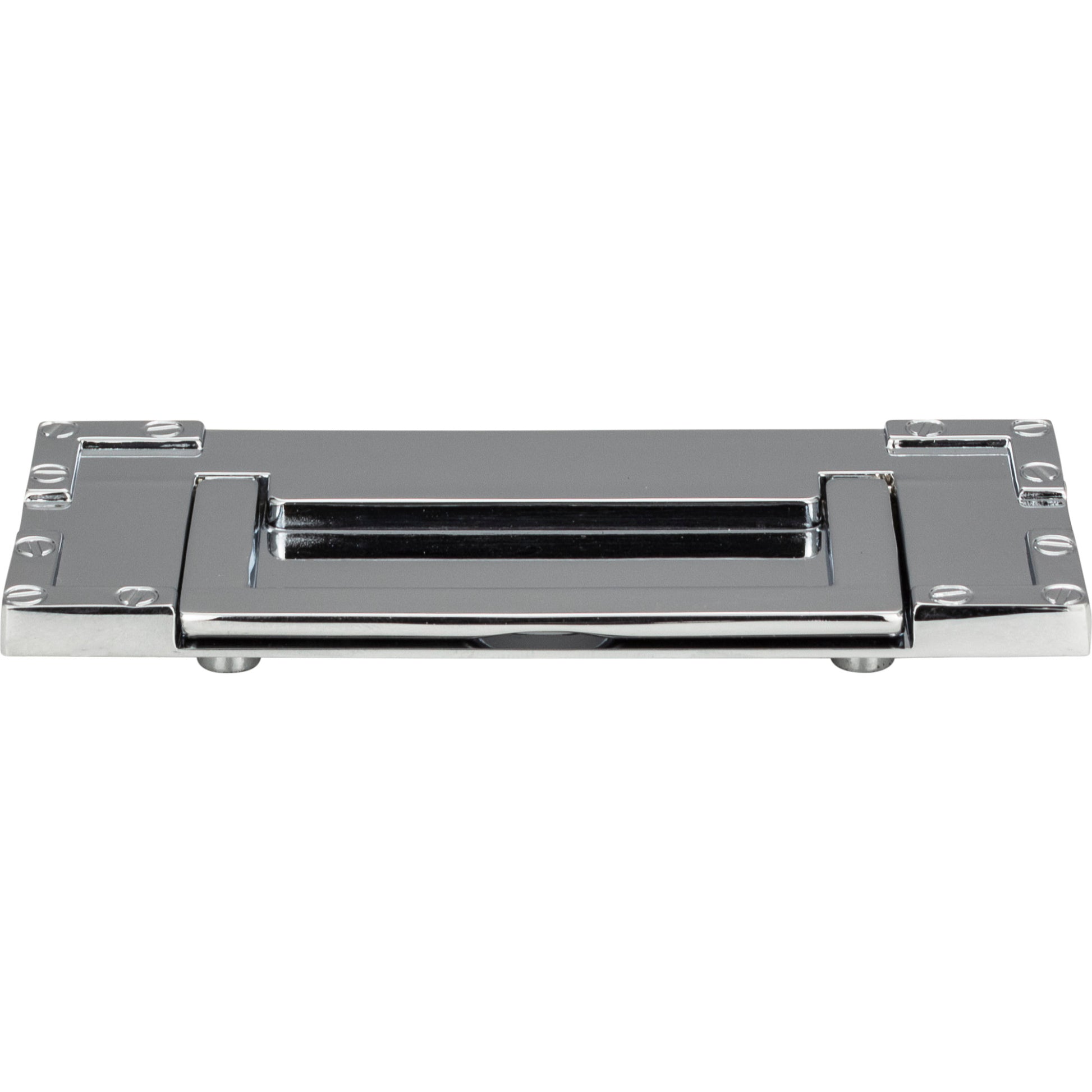 Campaign L-Bracket Drop Pull by Atlas Polished Chrome