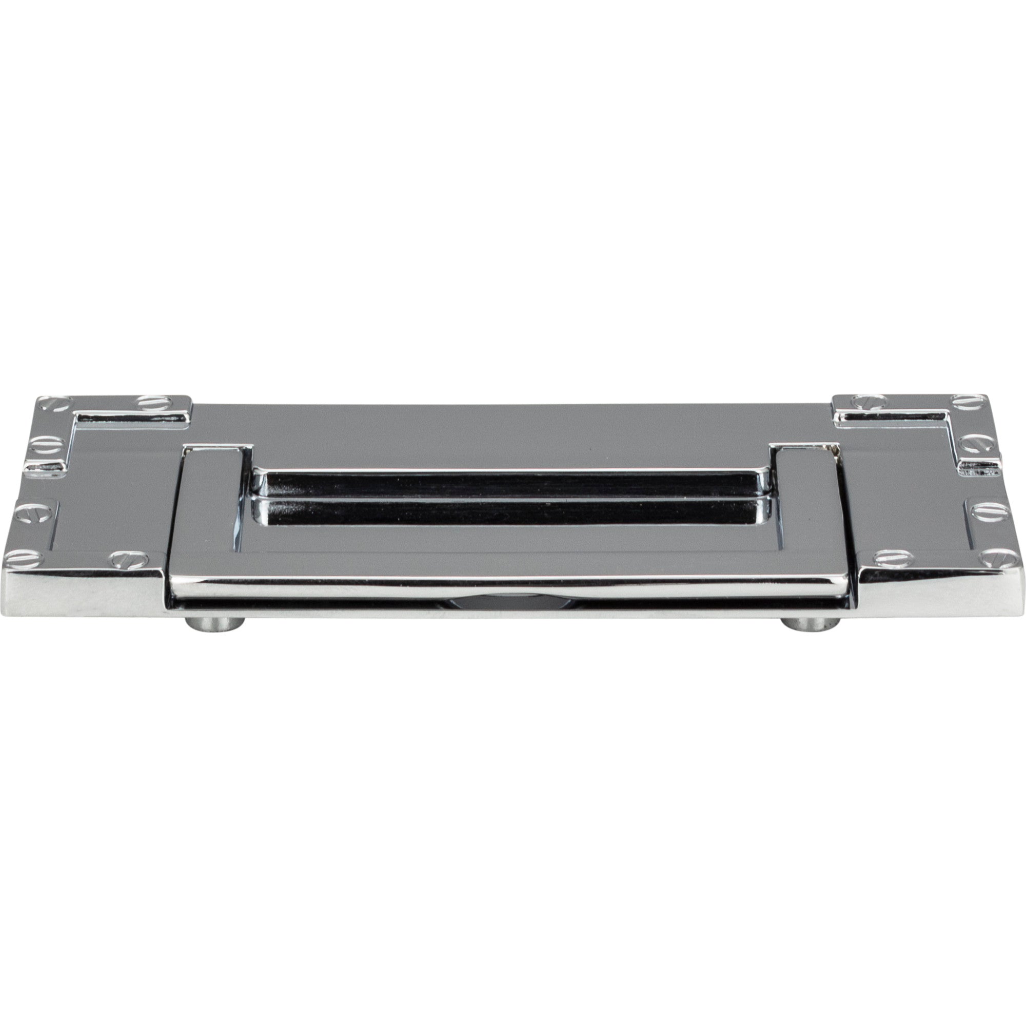 Campaign L-Bracket Drop Pull by Atlas Polished Chrome