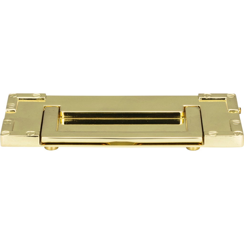 Campaign L-Bracket Drop Pull by Atlas Polished Brass