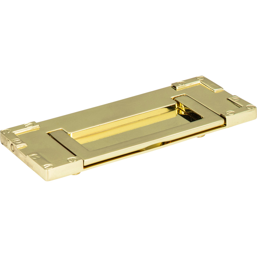 Campaign L-Bracket Drop Pull by Atlas Polished Brass