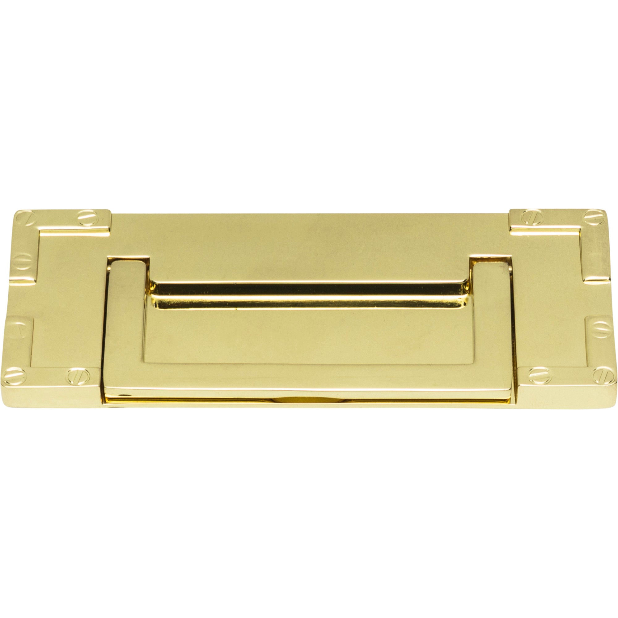 Campaign L-Bracket Drop Pull by Atlas Polished Brass
