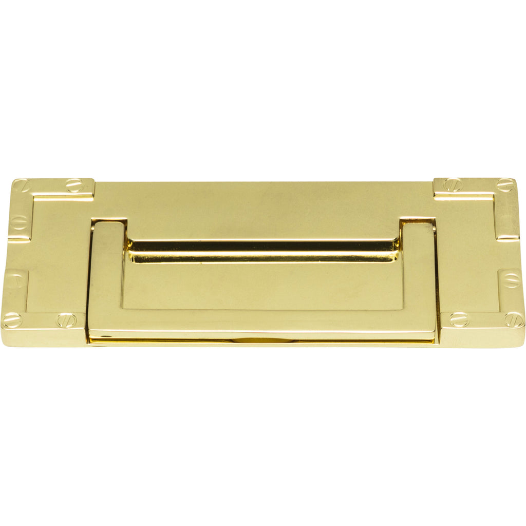 Campaign L-Bracket Drop Pull by Atlas Polished Brass