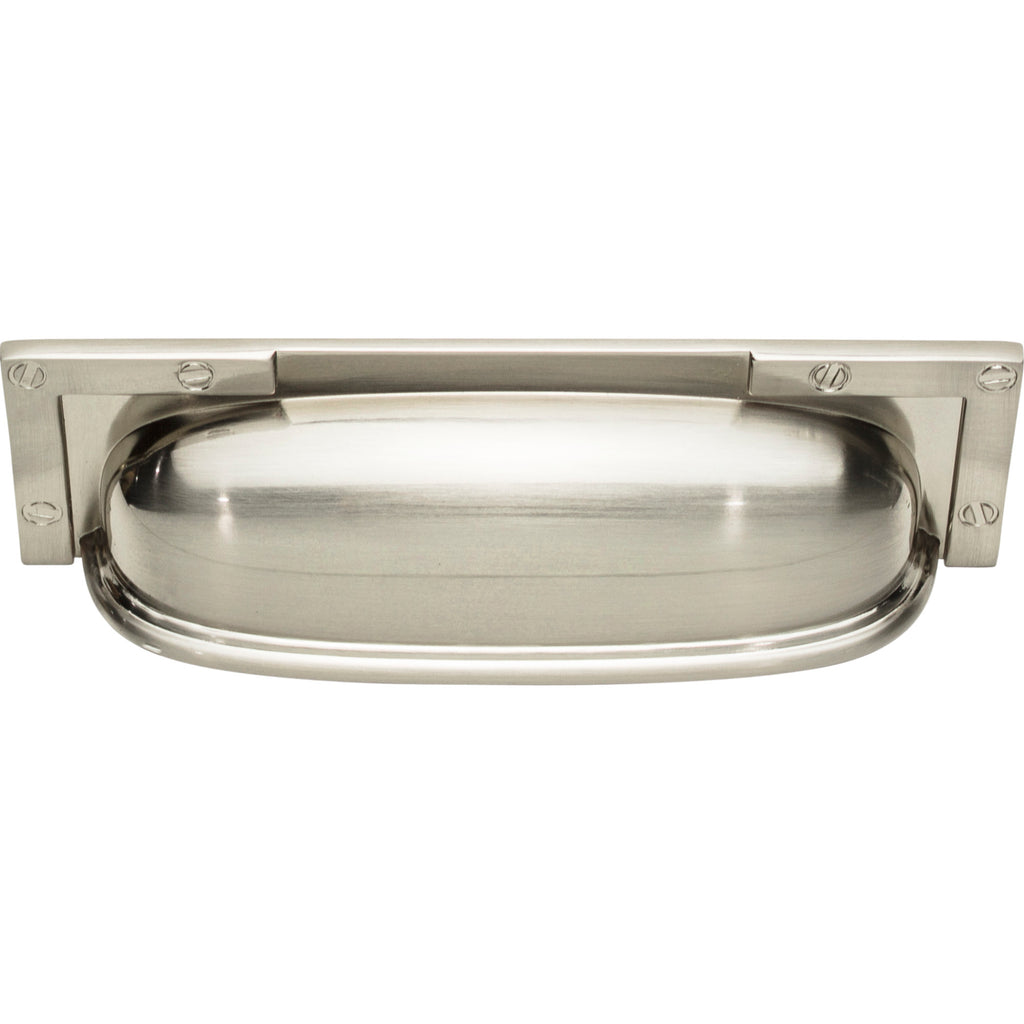 Campaign L-Bracket Cup Pull by Atlas Brushed Nickel