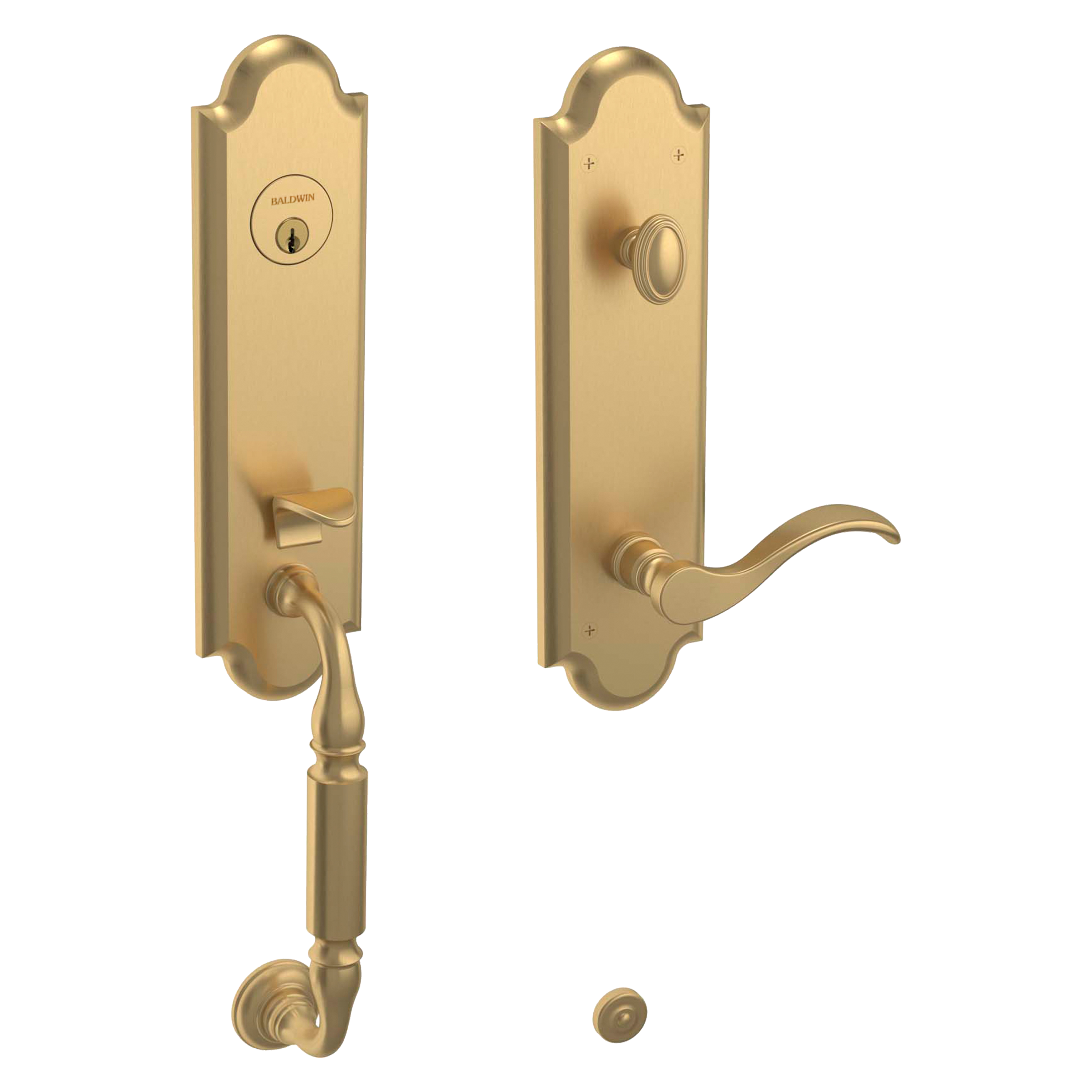 Baldwin Manchester Single Cylinder Handleset with 5455V Wave Lever