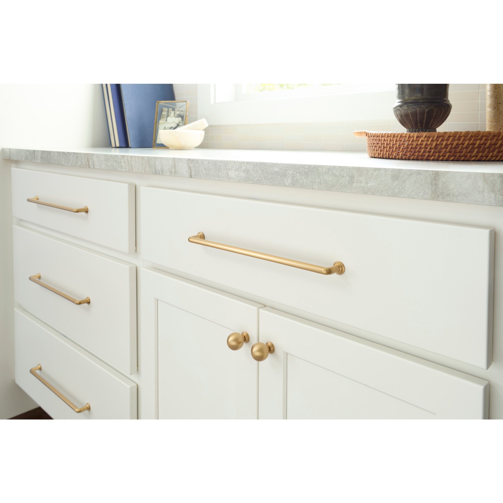 Jeffrey Alexander Davis Cabinet Knob Satin Bronze / 1-3/8"