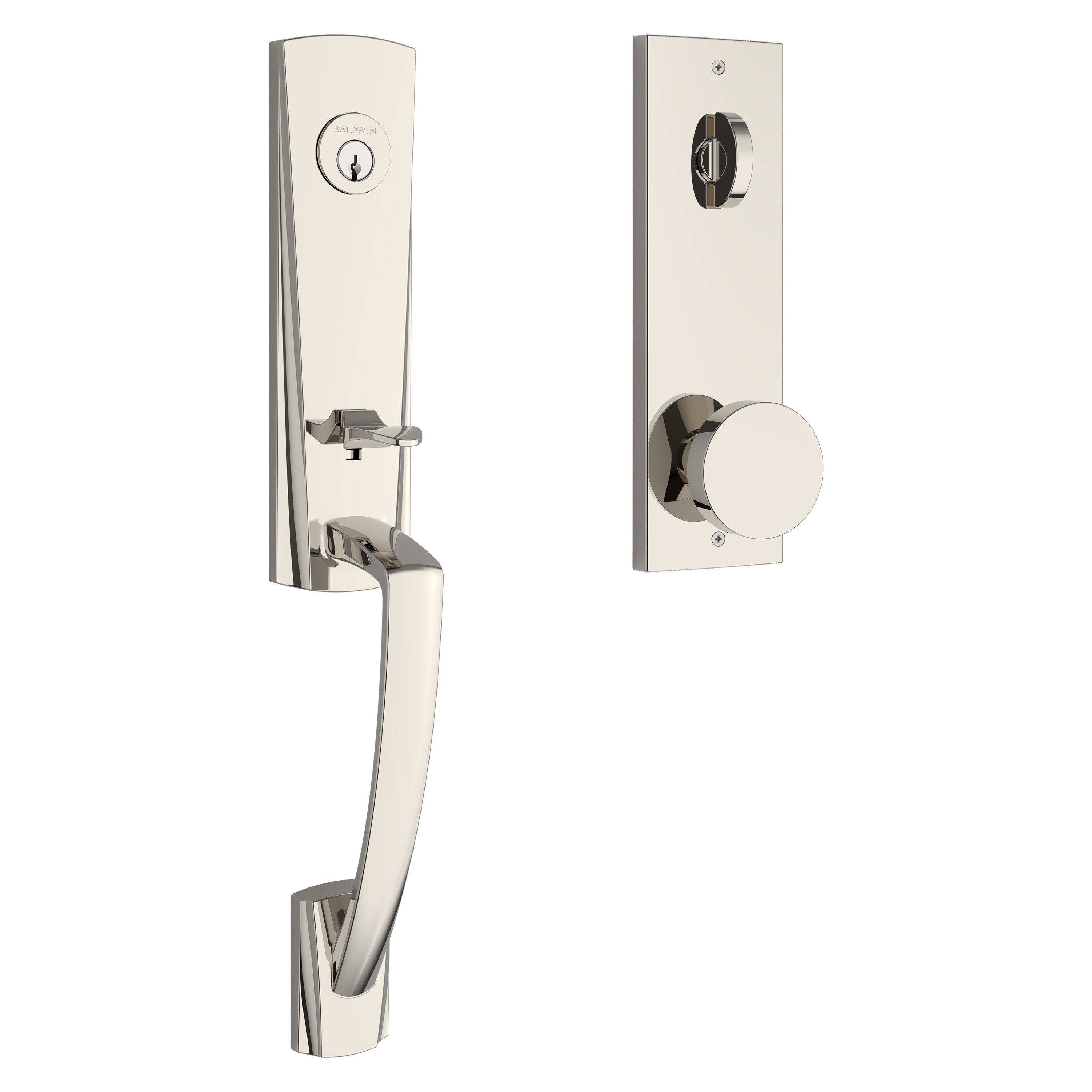 Baldwin Reserve Miami Handleset With Contemporary Knob