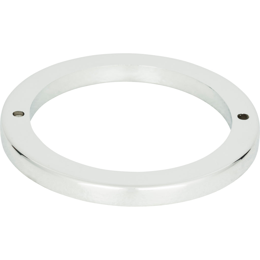 Tableau Round Base Pull Backplate by Atlas 3" / Polished Chrome