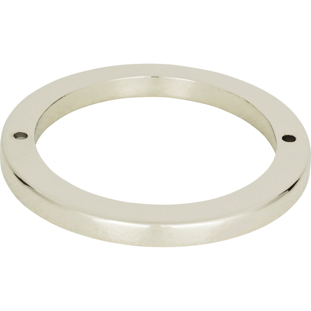 Tableau Round Base Pull Backplate by Atlas 3" / Polished Nickel