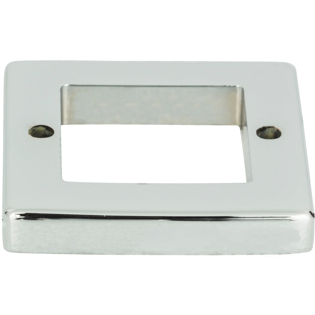 Tableau Square Base Pull Backplate by Atlas 1-7/8" / Polished Chrome