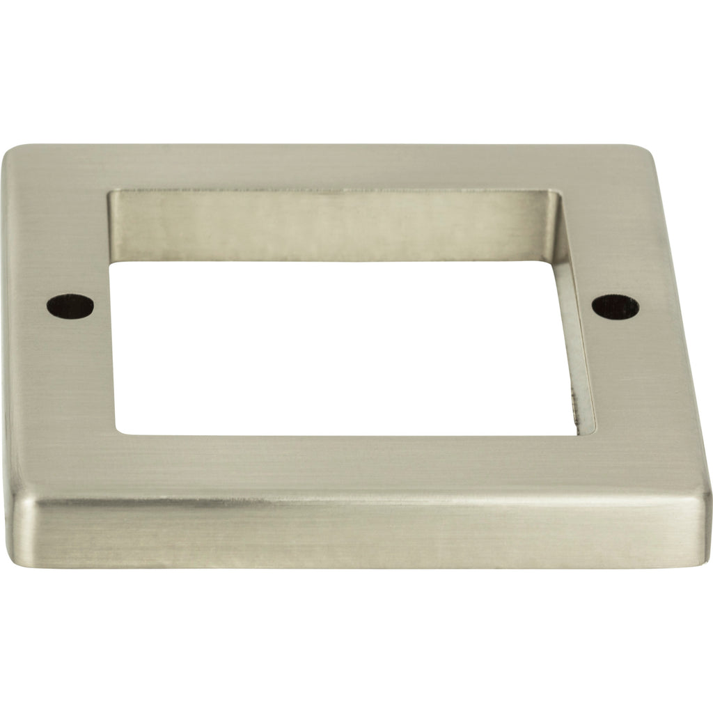 Tableau Square Base Pull Backplate by Atlas 1-13/16" / Brushed Nickel