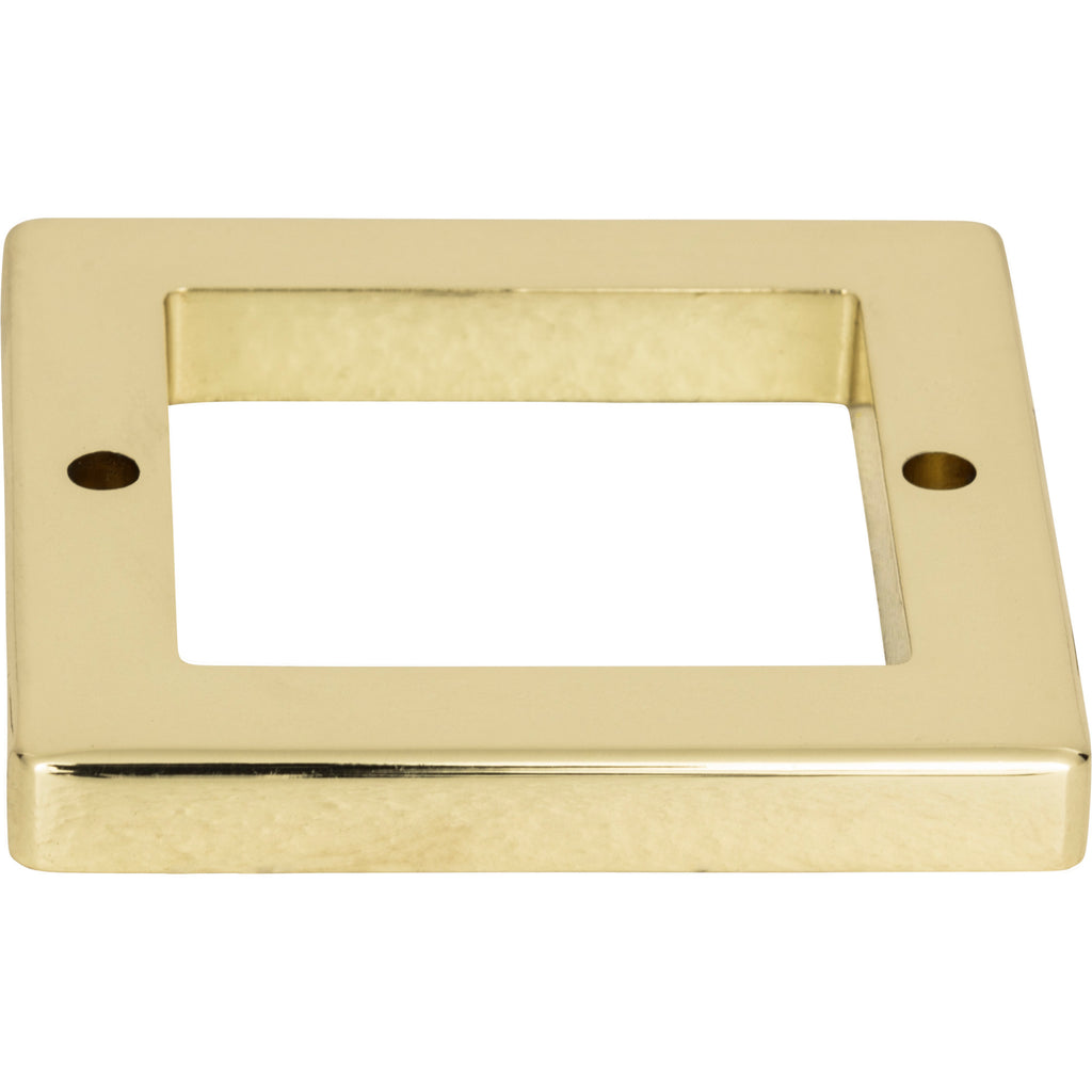 Tableau Square Base Pull Backplate by Atlas 1-13/16" / French Gold