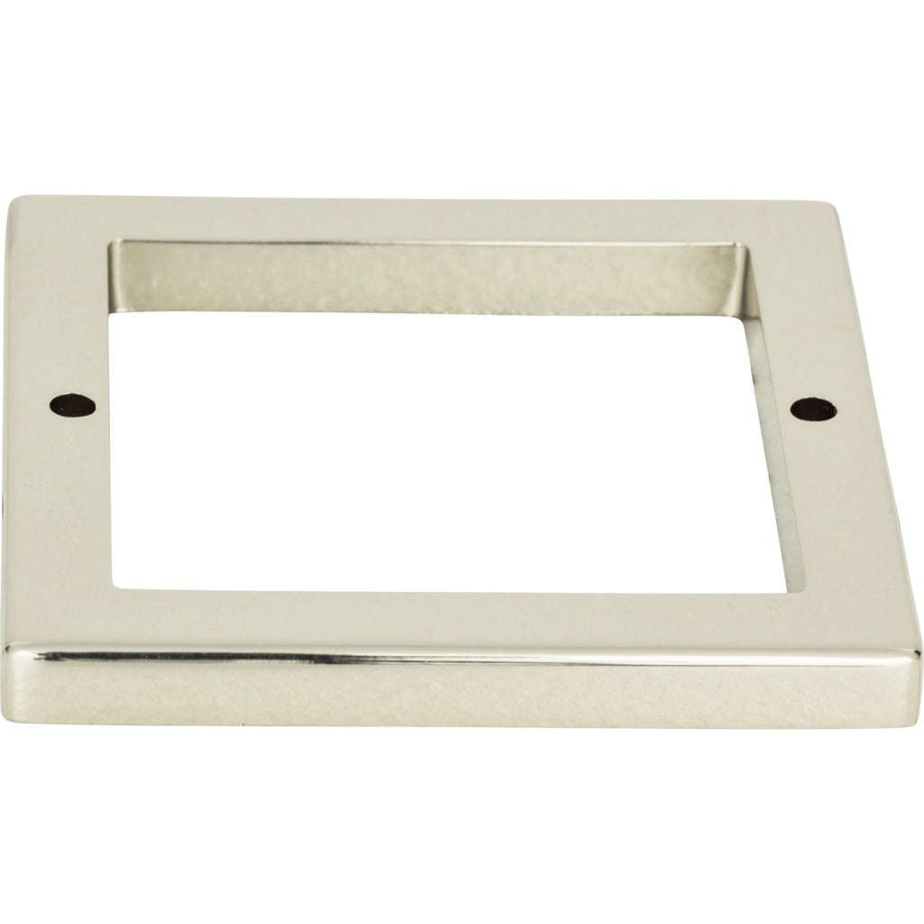 Tableau Square Base Pull Backplate by Atlas 2-1/2" / Polished Nickel