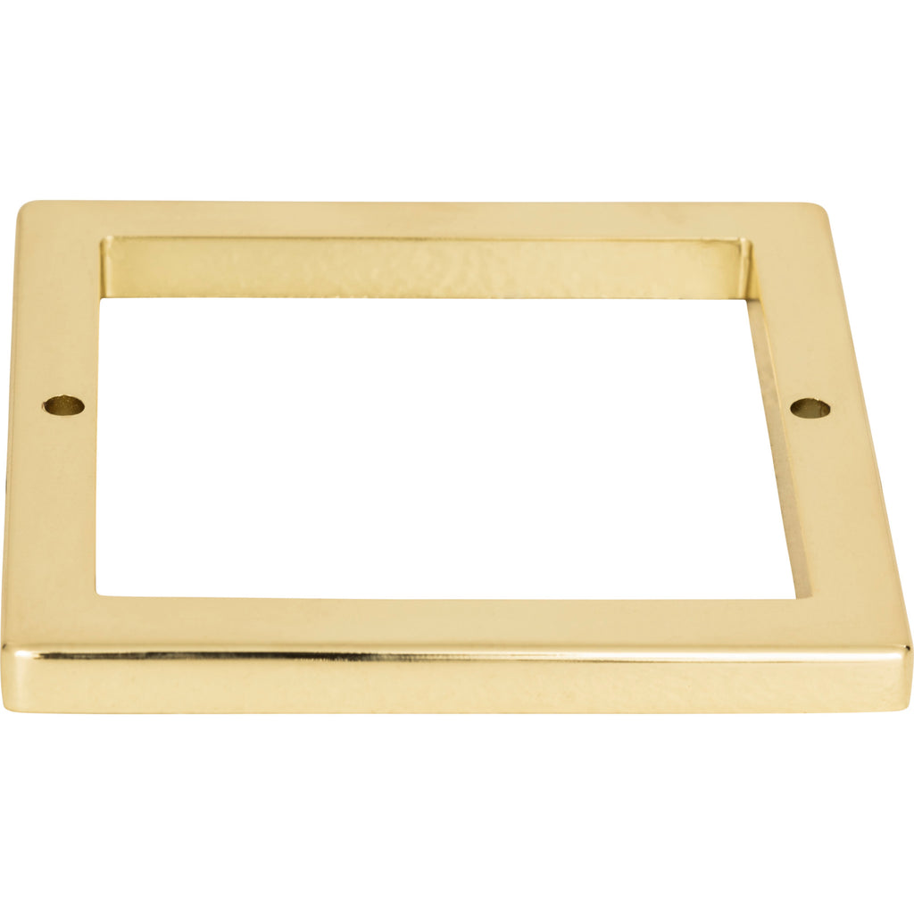 Tableau Square Base Pull Backplate by Atlas 3" / French Gold